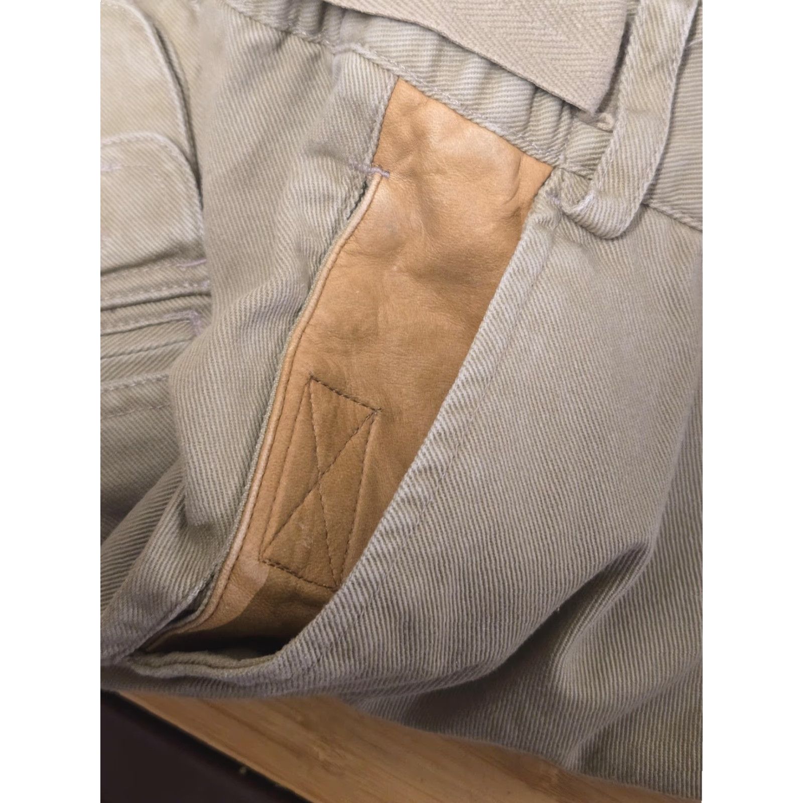 Orvis VINTAGE Orvis Cargo Shorts Mens 42 Green 100% Cotton Leather Trim Hiking 90s Size US 42 / EU 58 - 6 Thumbnail