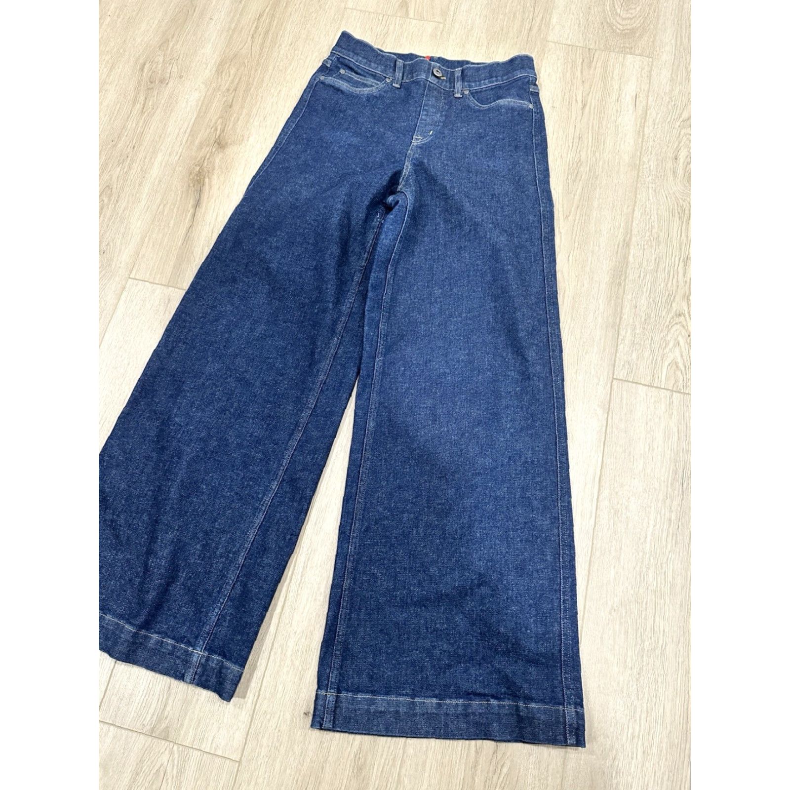 Spanx Spanx 20547R Jeans Wide-Leg Denim Stretch Blue Medium Women Regular Size M Size 32" / US 10 / IT 46 - 2 Thumbnail