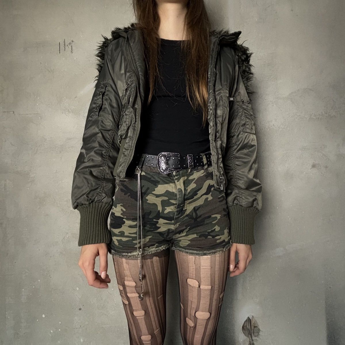 Other Vintage N2B 2000s faux fur cropped bomber jacket y2k style Size M / US 6-8 / IT 42-44 - 9 Thumbnail
