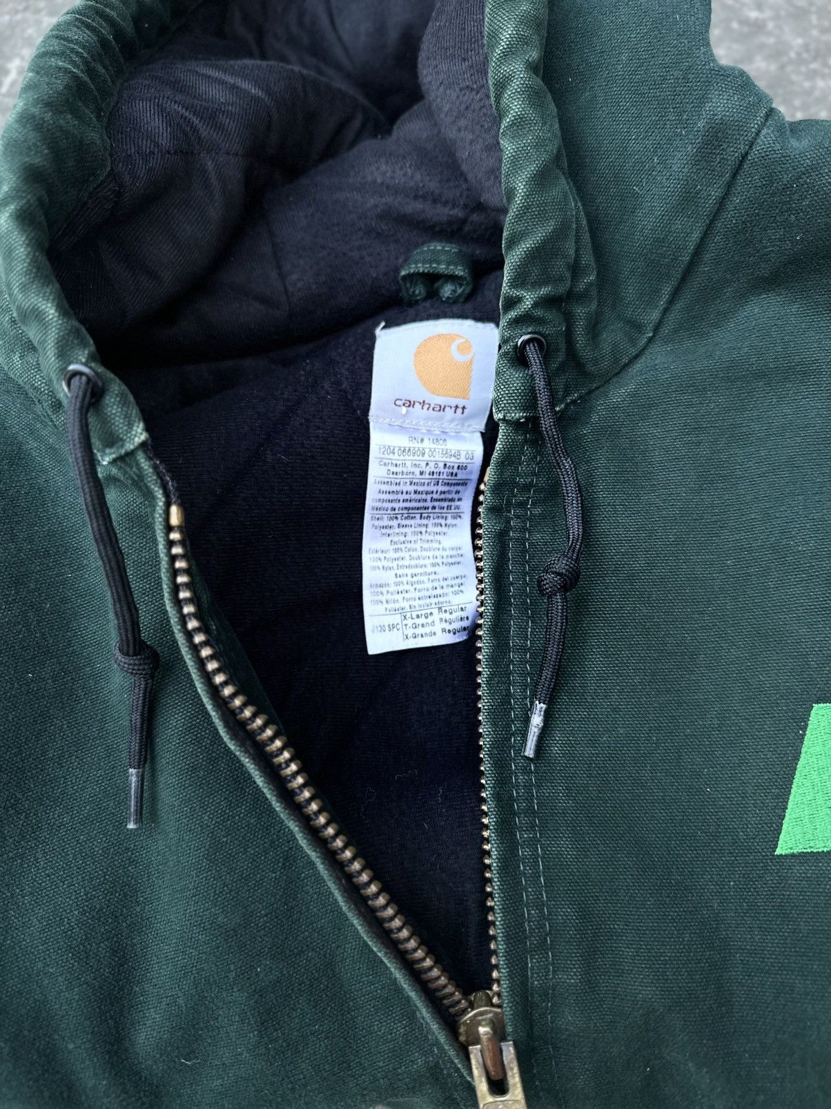 Carhartt Rare! Crazy Vintage Y2K Carhartt J130 SPC Hooded Jacket Size US XL / EU 56 / 4 - 7 Thumbnail