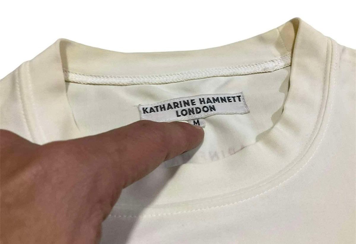 If Six Was Nine × Japanese Brand × Katharine Hamnett London 🔥Rare Vintage Katharine Hamnett Shirt Save Our Climate Size US M / EU 48-50 / 2 - 3 Thumbnail