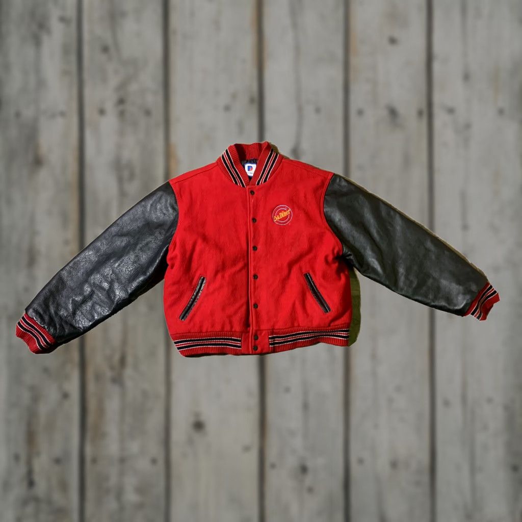Vintage 5 & Diner Mens Wool Leather Lettermans Jacket Extra Large XL Size US XL / EU 56 / 4 - 1 Thumbnail