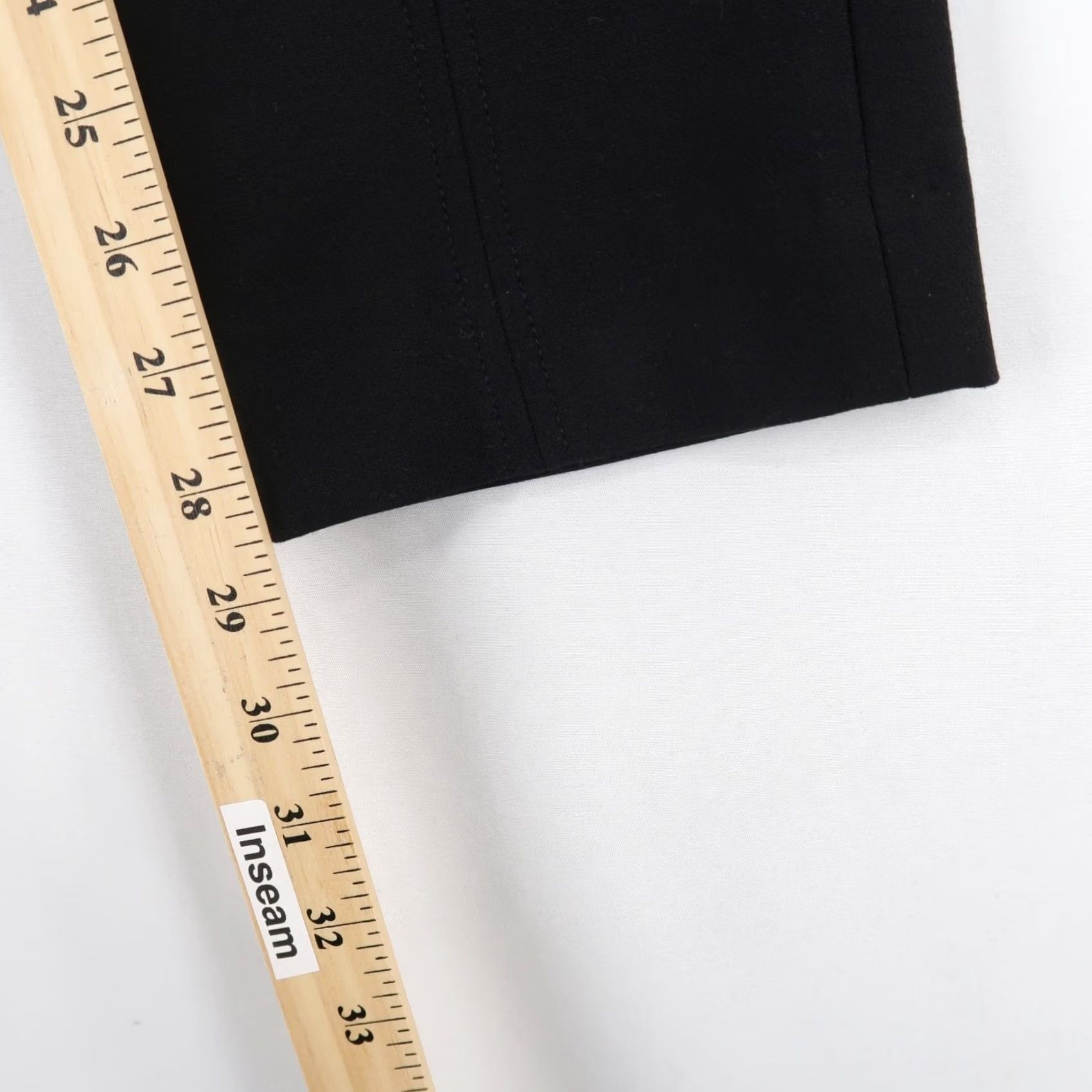 Vintage A.L.C. Pants Womens 4 Black Tailored Office Wear Stretch Flat Front Size 27" / US 4 / IT 40 - 7 Thumbnail
