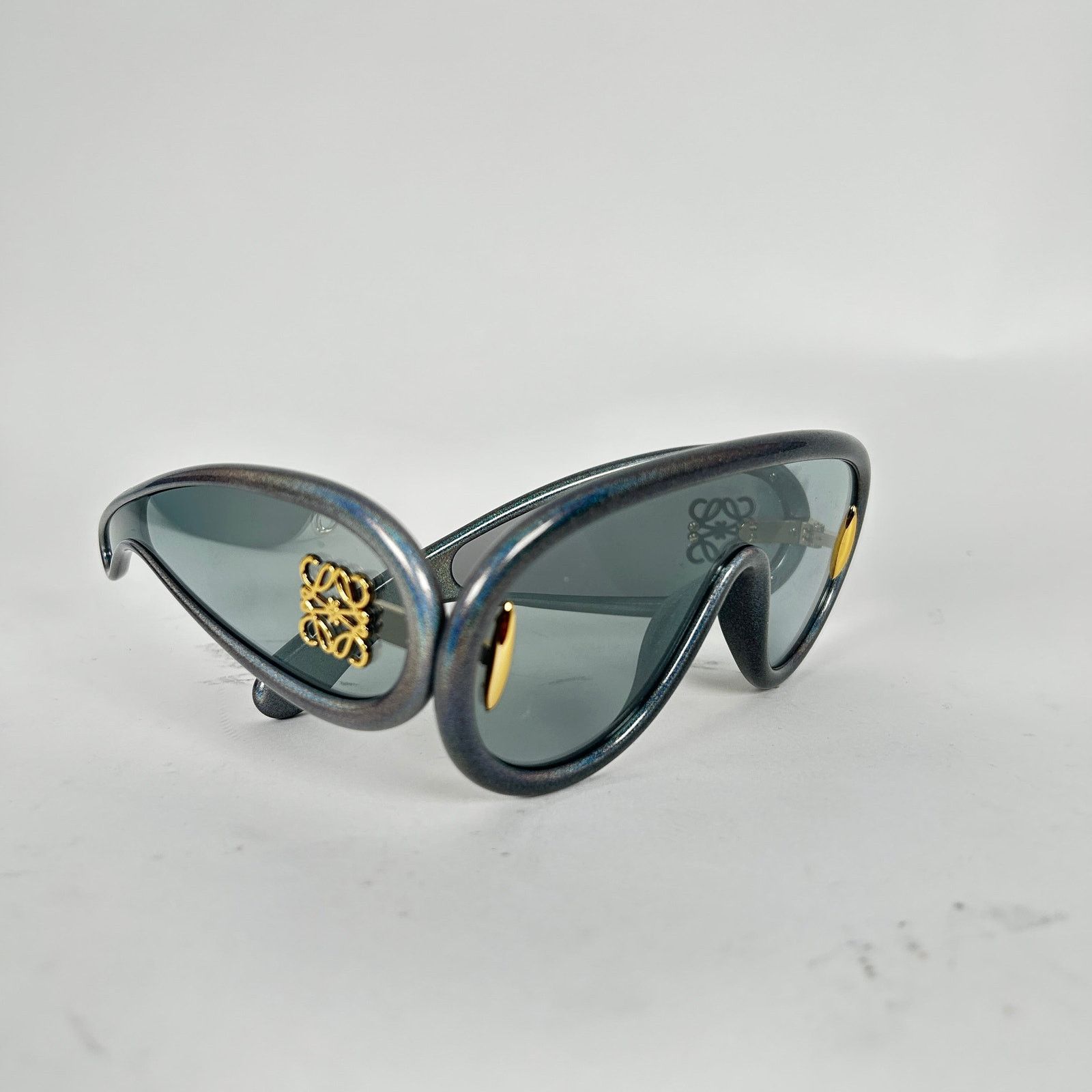 Loewe Loewe Wave Anagram Mask Dark Glitter Sunglasses Size ONE SIZE - 1 Thumbnail