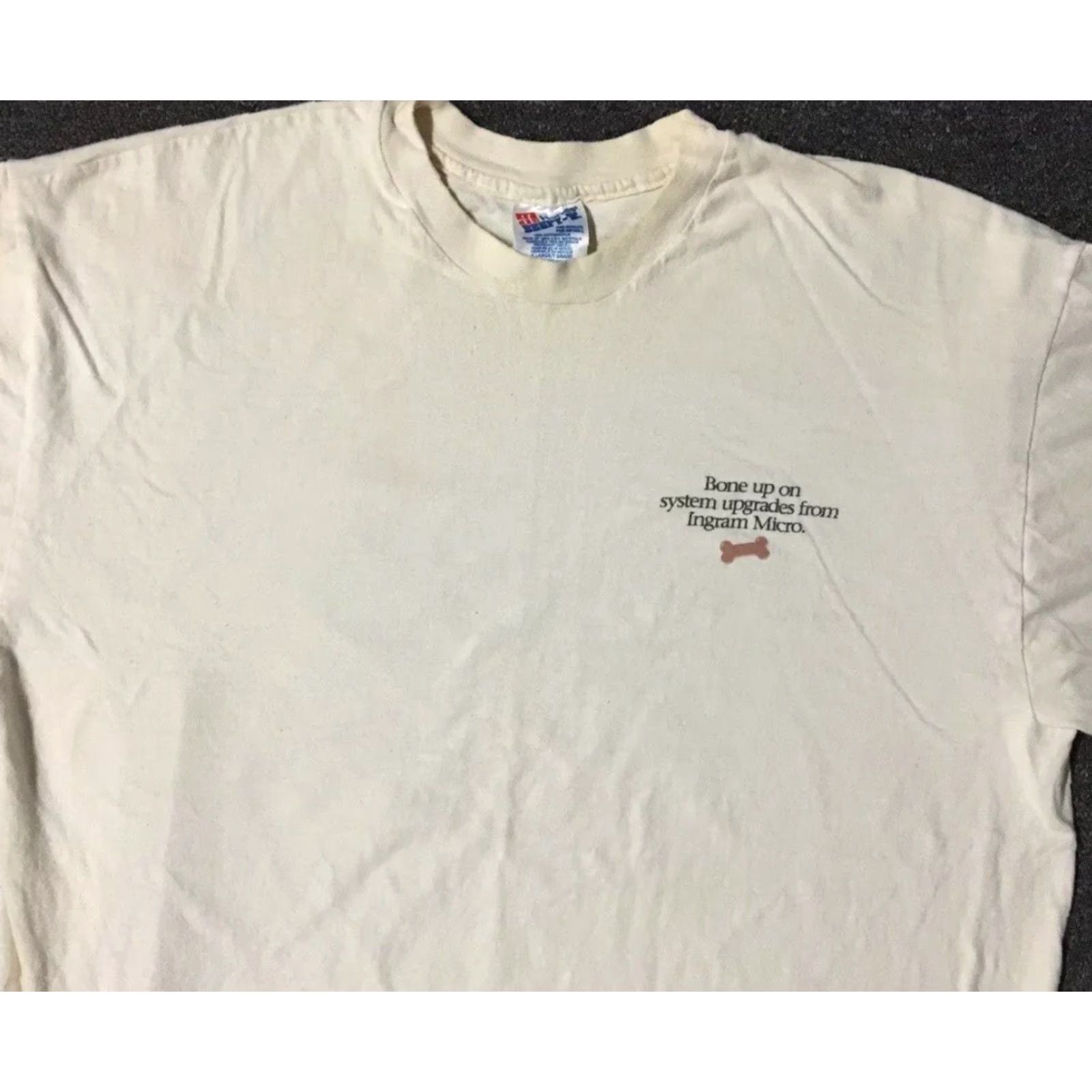 Vintage Vtg 90s Ingram Micro Faded Software Shirt L Vaporwave Grunge Technology Apple Shirt Mens Beig e Nuclear? Size US L / EU 52-54 / 3 - 7 Thumbnail