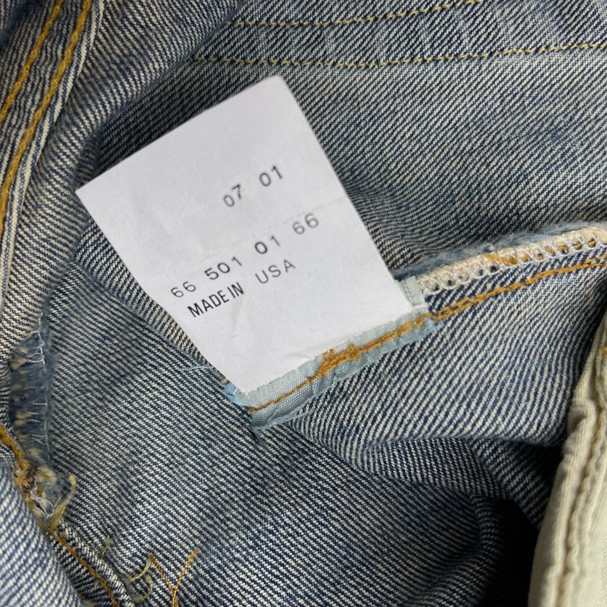 LVC × Levi's Vintage Clothing RARE!! VINTAGE LEVIS 501xx BIG E LVC BOTTOM 555 USA Size US 30 / EU 46 - 7 Thumbnail