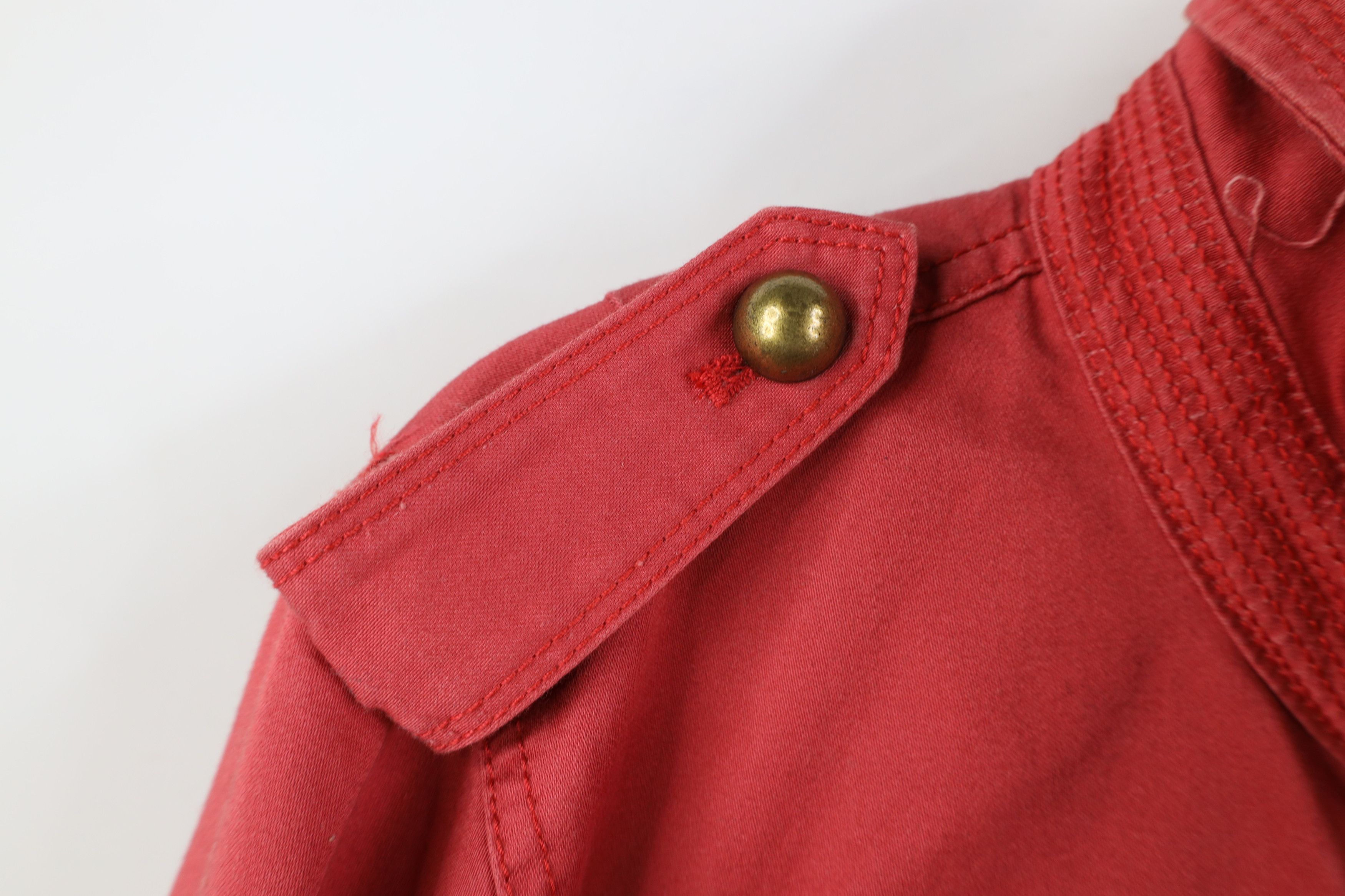 J.Crew Vintage J Crew Military Style Button Jacket Pink Cotton Size M / US 6-8 / IT 42-44 - 7 Thumbnail