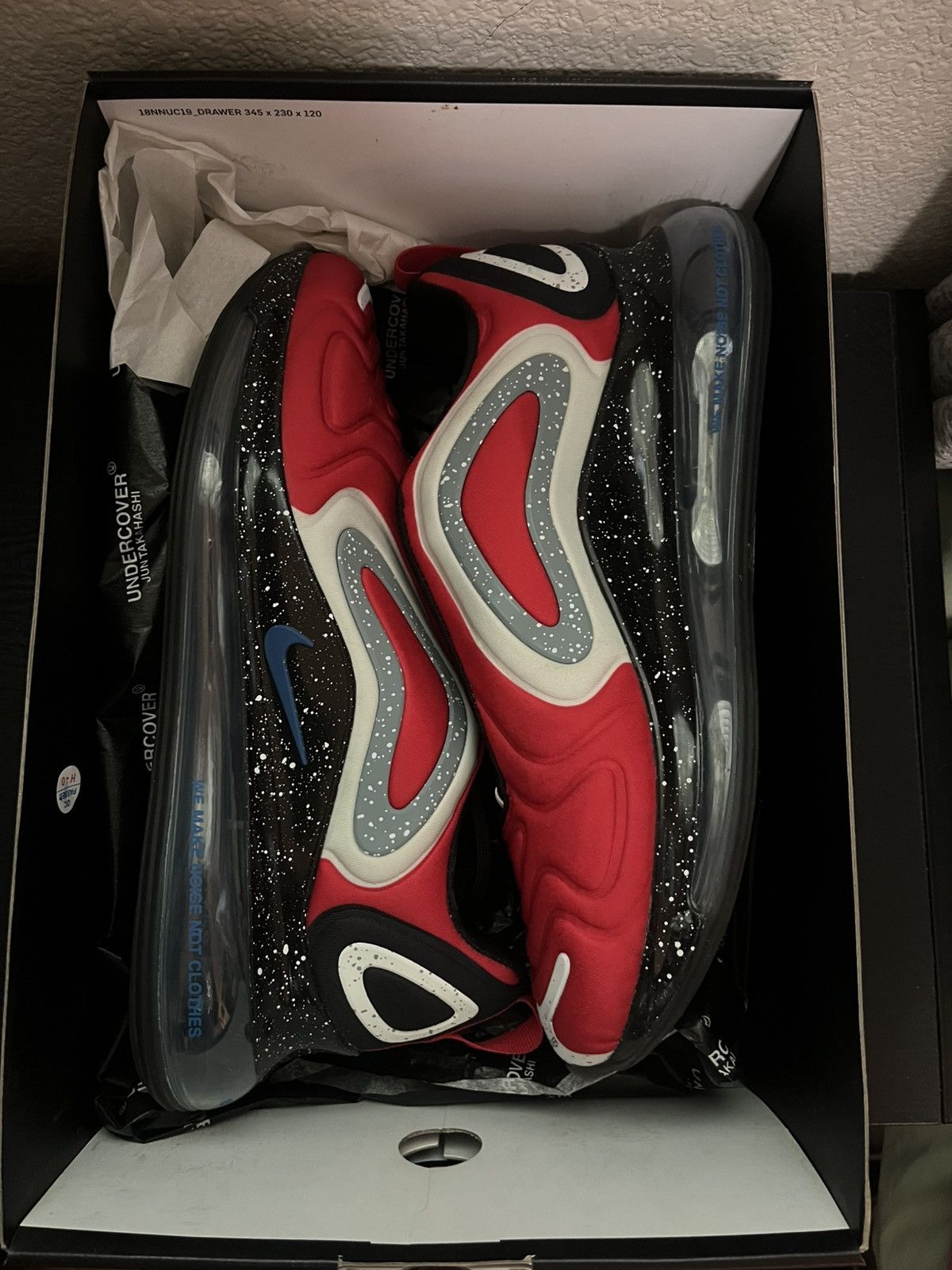 Nike × Undercover Nike x Undercover Air Max 720 University Red Blue Jay Size US 9.5 / EU 42-43 - 1 Thumbnail