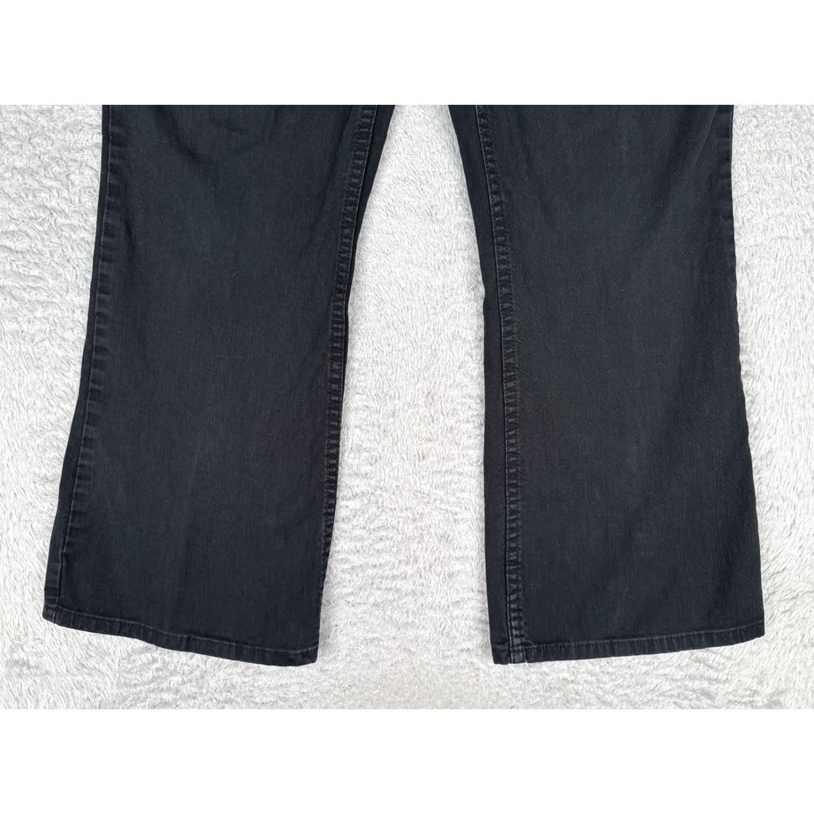 Levi's Levi's Signature Bootcut Jeans Womens 34 Black High Rise Stretch 34x28 Denim 5-Pocket Pattern Solid Vintage No N/A Size 24" / US 00 / IT 34 - 2 Thumbnail