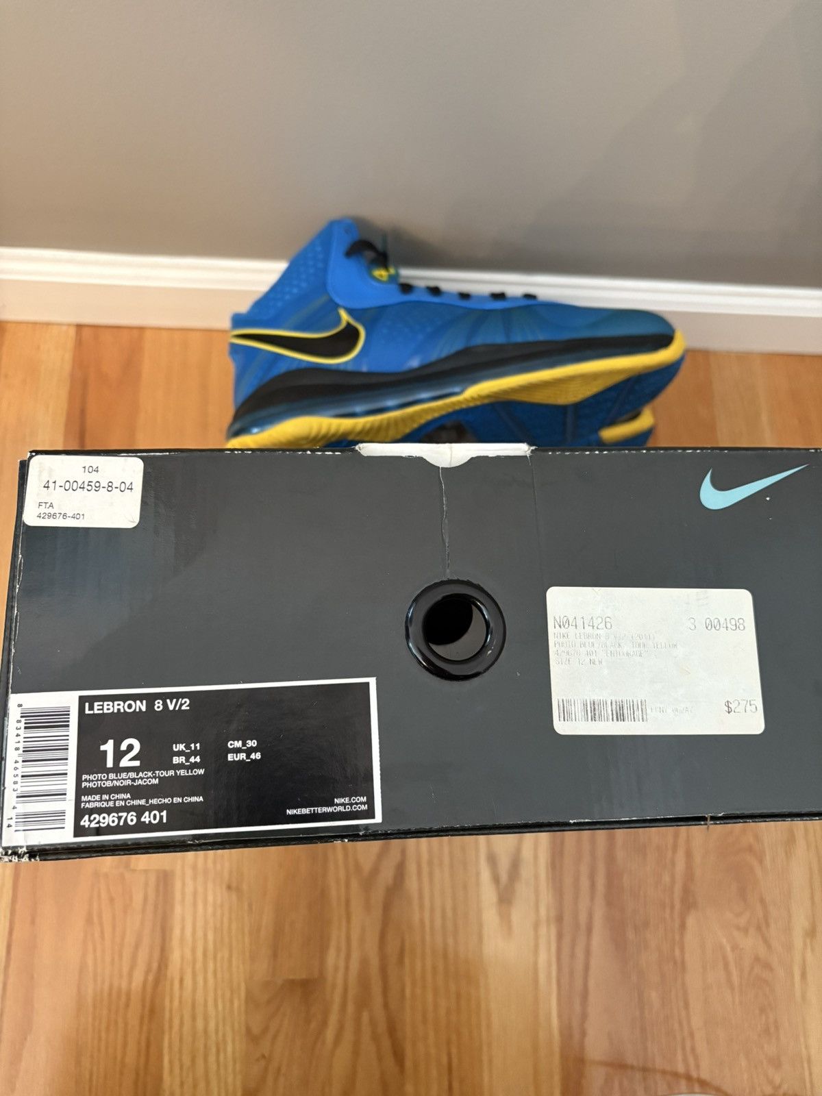 Nike Nike LeBron 8 V/2 Entourage Blue 429676401 Men Size 12 Size US 12 / EU 45 - 3 Thumbnail