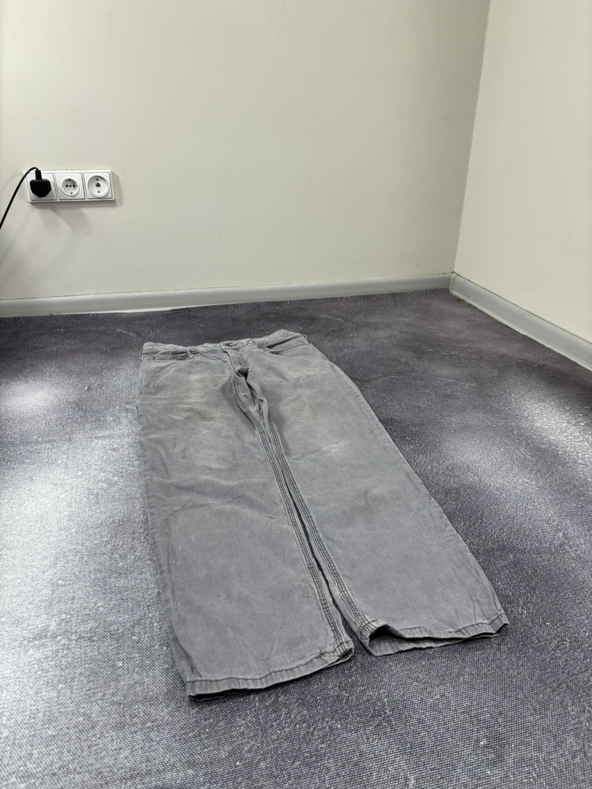 Carhartt Vintage Carhartt Y2K Relaxed Fit Gray Work Carpenter Pants Size US 34 / EU 50 - 10 Thumbnail