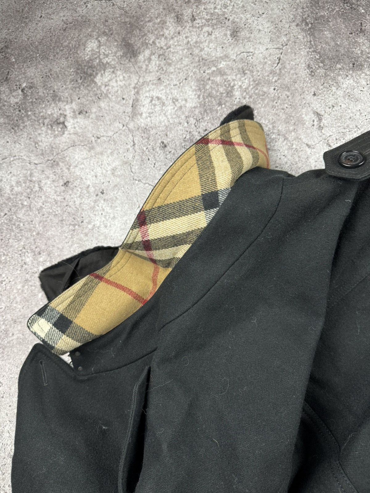 Burberry Burberry wool/fur checkered collar duffle trench coat Size US M / EU 48-50 / 2 - 21 Thumbnail