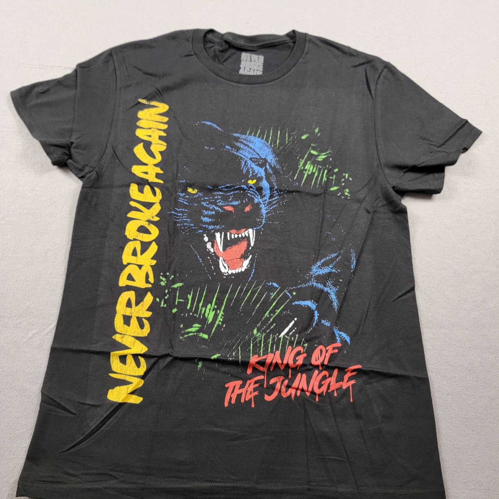 NBA Young Boy Never Broke Again King of the Jungle Tee Black XL Size US M / EU 48-50 / 2 - 1 Thumbnail