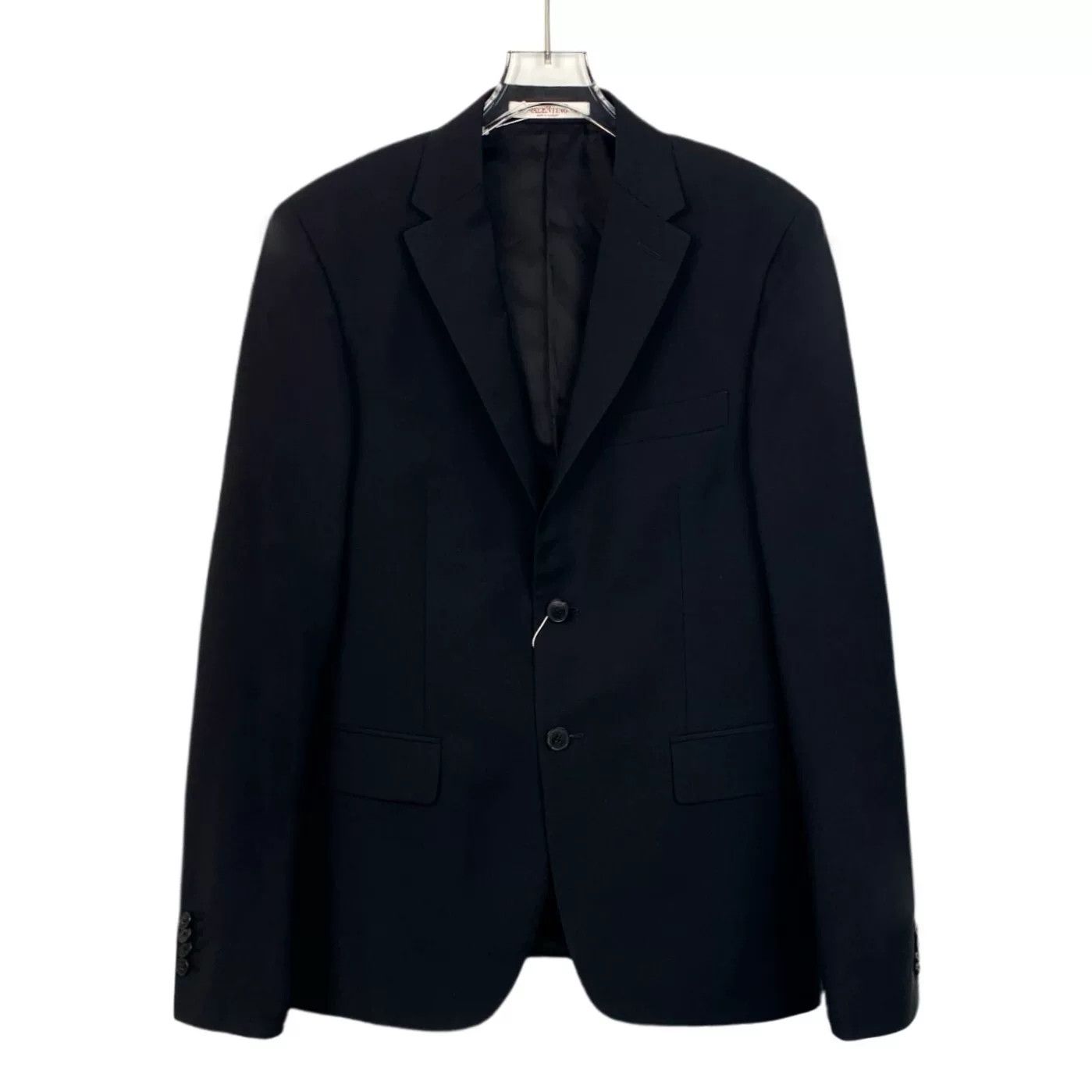 Valentino Valentino Black Collared Long-Sleeve Blazer Size US S / EU 44-46 / 1 - 1 Thumbnail