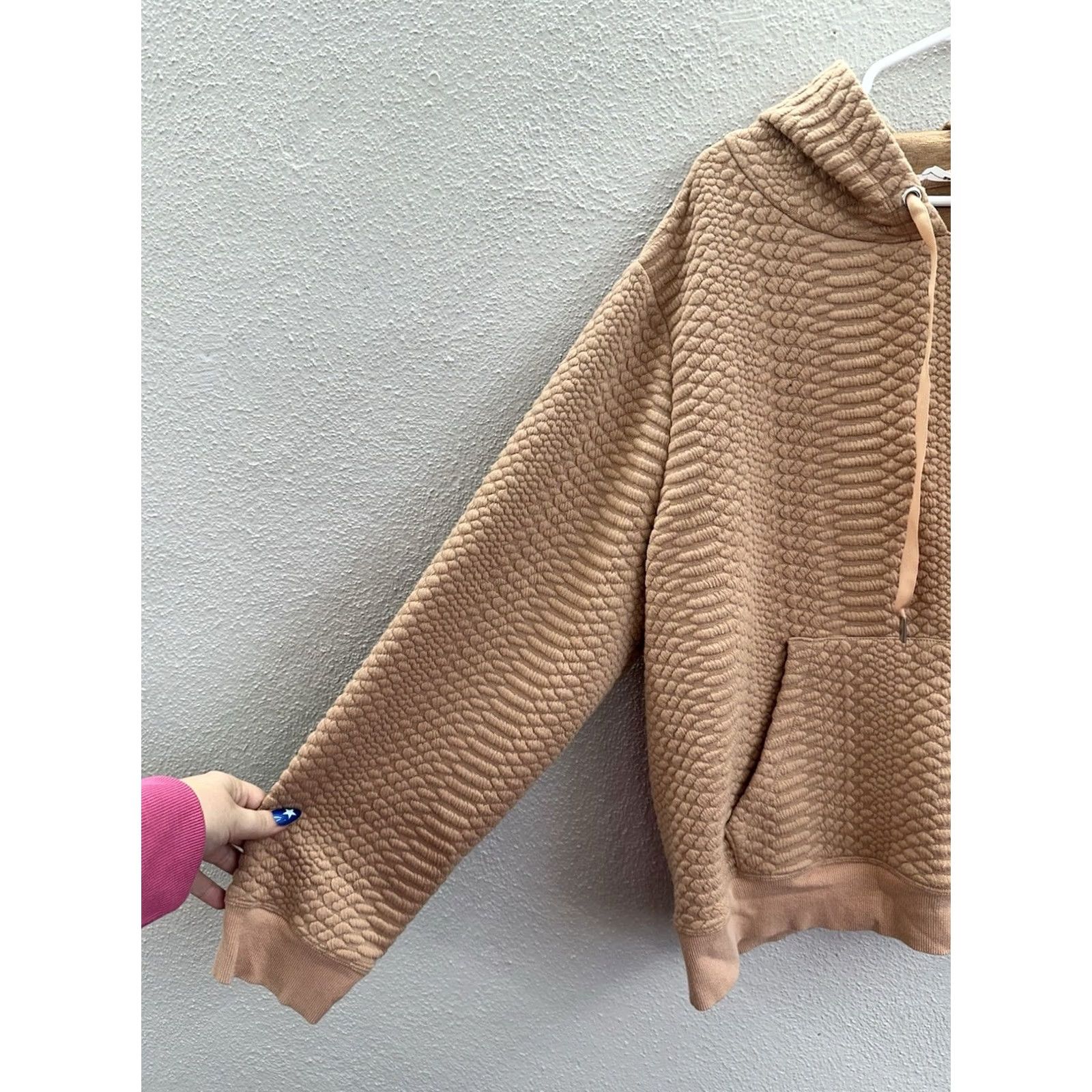 Good American Good American Sweatshirt Womens Size 5 2XL Quilted Hooded Rose Gold Snake The Size XXL / US 16-18 / IT 52-54 - 2 Thumbnail
