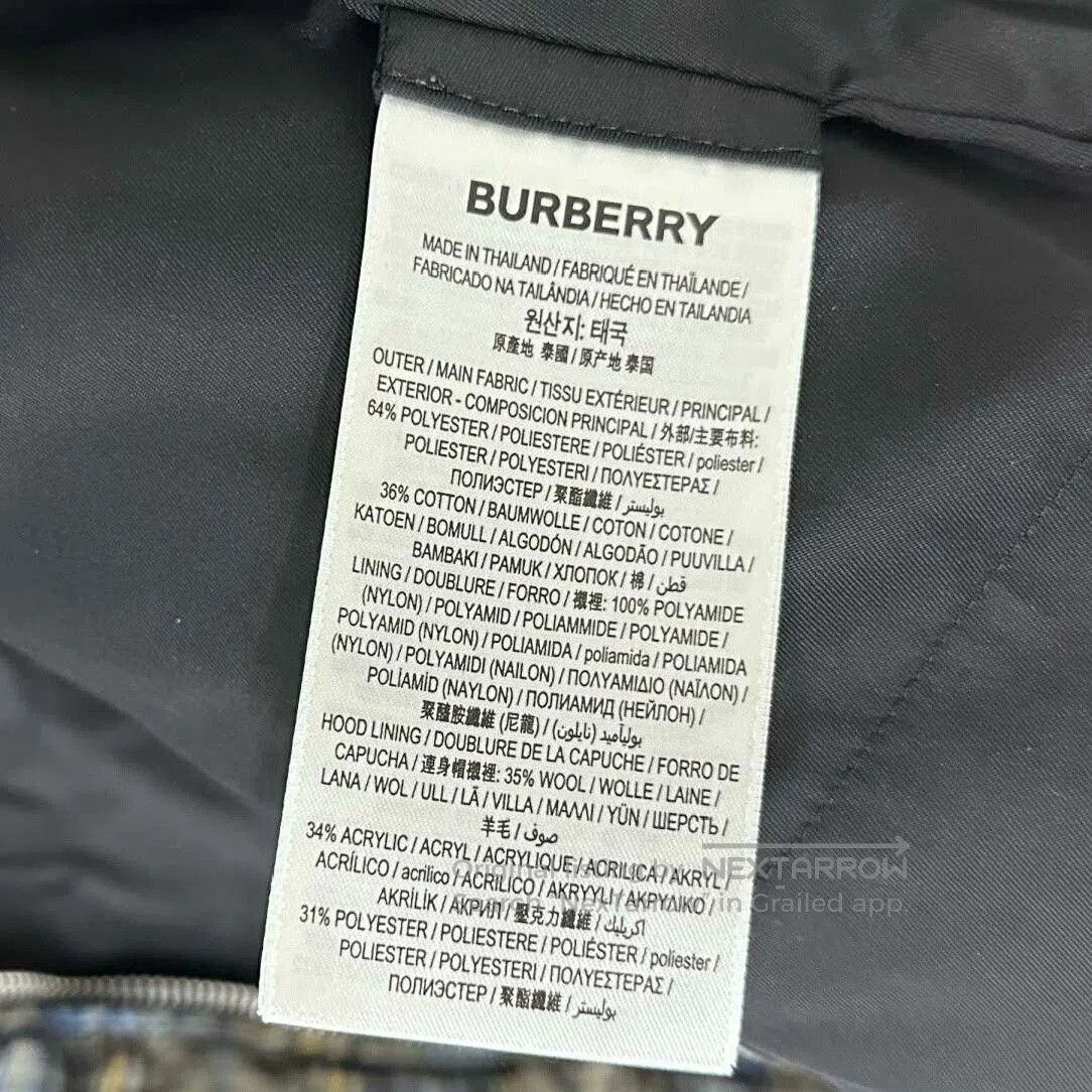 Burberry Burberry Lamb Fur Collar Check Down Jacket. Size S / US 4 / IT 40 - 5 Thumbnail
