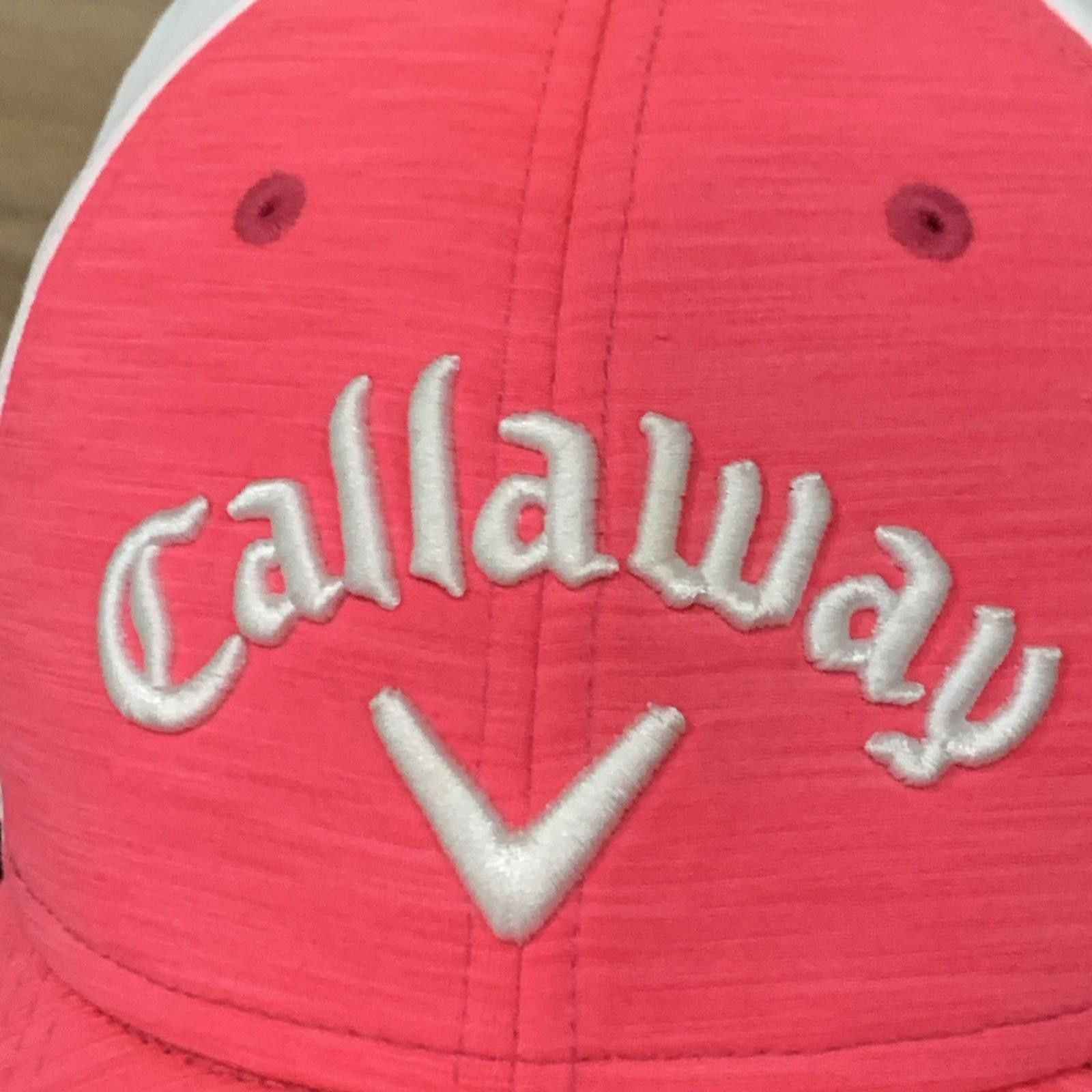 Pink Callaway Golf Cap Pink White Mesh Adjustable Strapback NWOT Size ONE SIZE - 8 Thumbnail