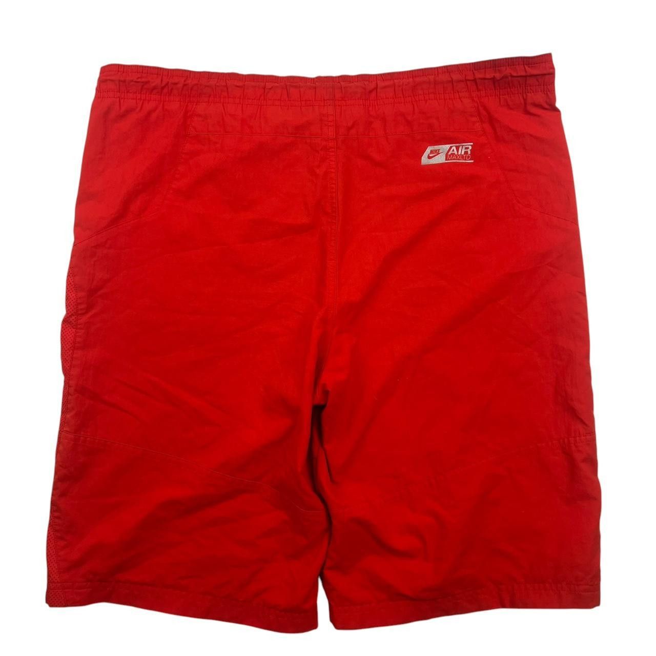 Nike Vintage 2000s Red Nike LTD Shorts - Large Size US 40 / EU 56 - 2 Thumbnail