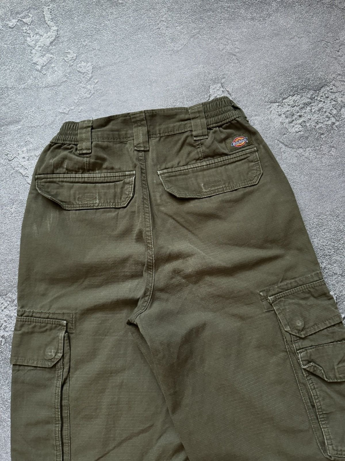 Dickies × Vintage Dickies w24 cargo khaki Wmns pant joggers trouser chino Size 24" / US 00 / IT 34 - 3 Thumbnail