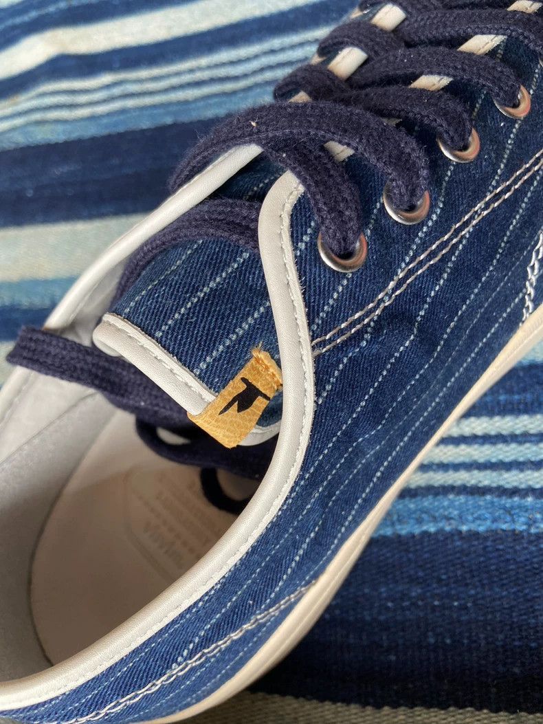 Visvim VISVIM SKAGWAY LO WABASH 15SS blue striped casual sneakers- Size US 11 / EU 44 - 5 Thumbnail