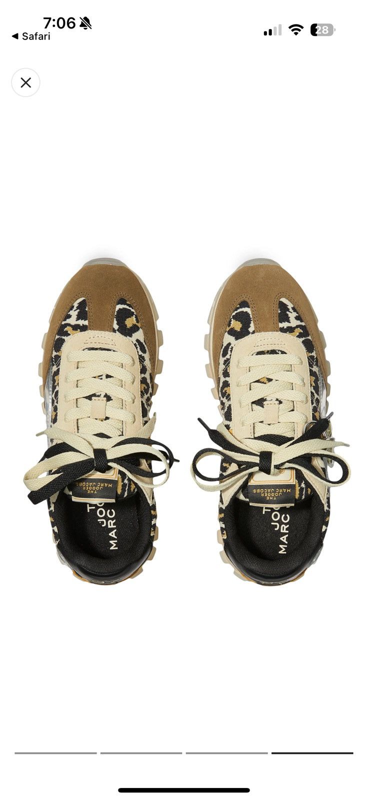 Marc Jacobs MARC JACOBS LEOPARD PRINT JOGGER SNEAKER, BRAND NEW Size US 10 / IT 40 - 9 Thumbnail