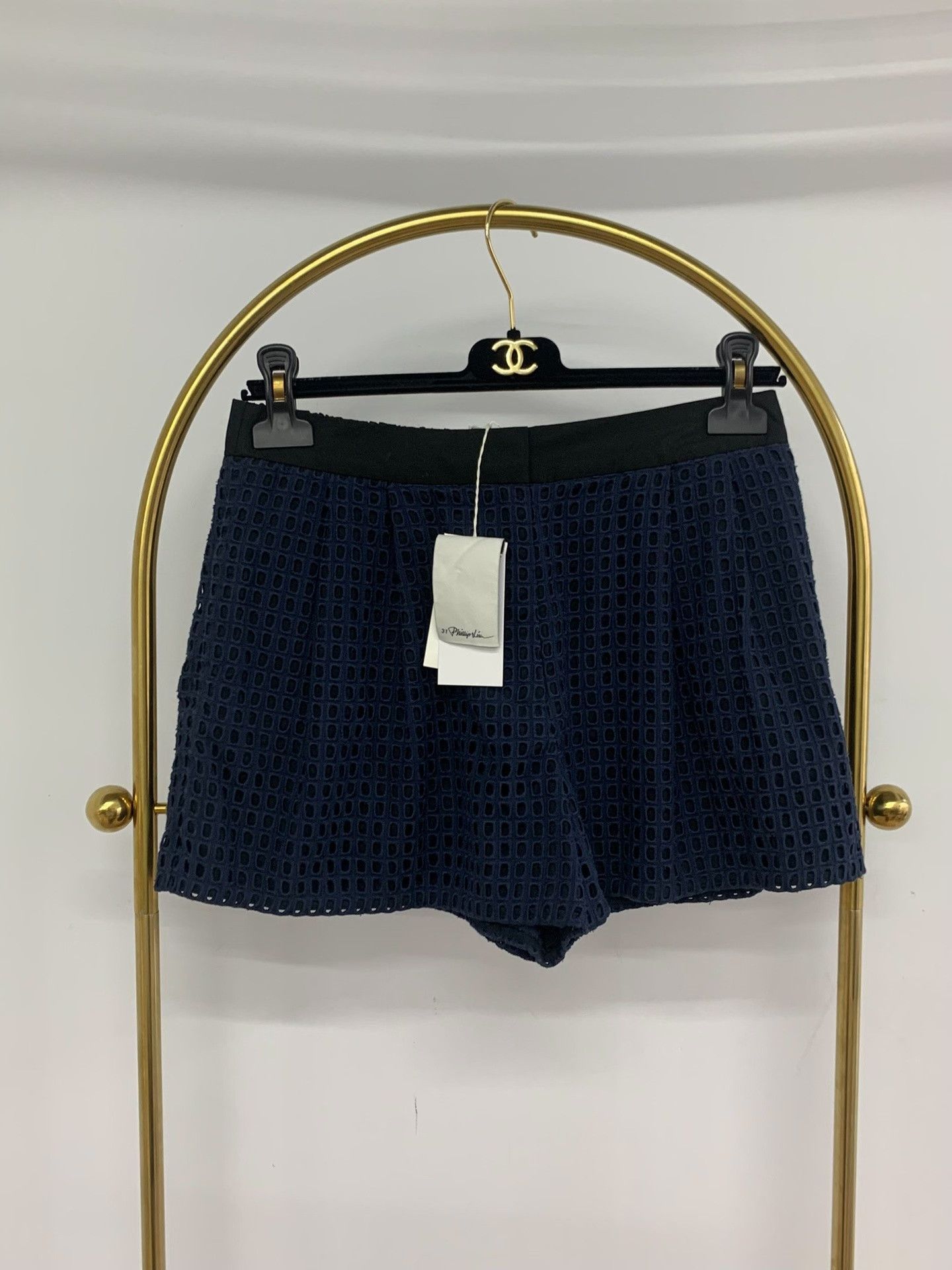 3.1 Phillip Lim Navy Cut-Out Top & Shorts in Blue, Women's (Size Xs) — image 4 of 6