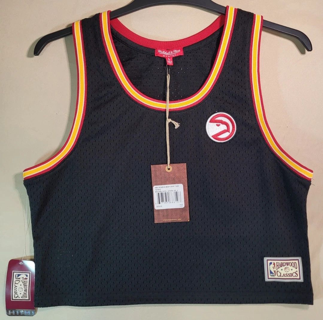 Mitchell & Ness Mitchell & Ness Atlanta Hawks Jersey Womens Crop Tank Top Size L / US 10 / IT 46 - 1 Thumbnail