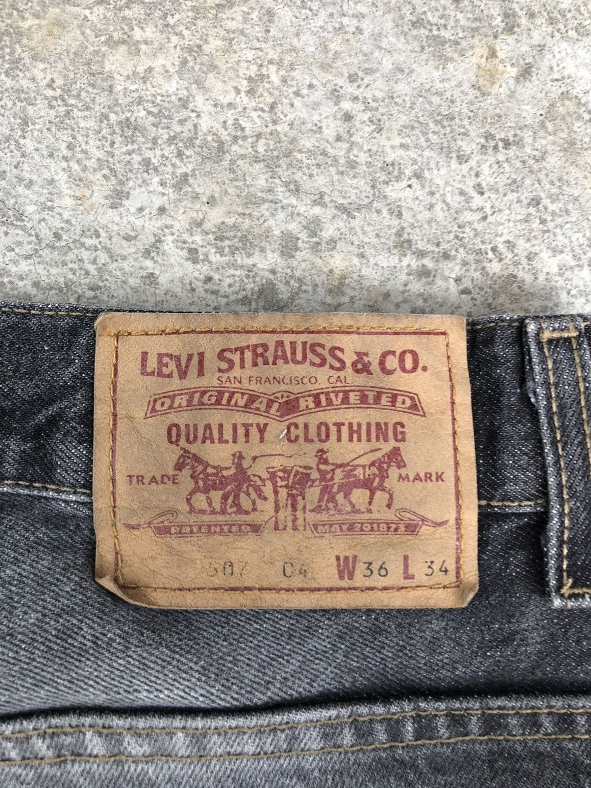 Levi's Flared Levis 507 Bootcut Distressed Jeans Size US 33 - 18 Thumbnail