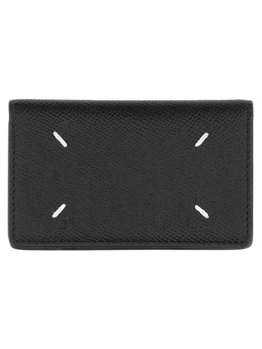Maison Margiela MAISON MARGIELA PORTACARTE "FOUR STITCHES" - BLACK Size ONE SIZE - 1 Thumbnail