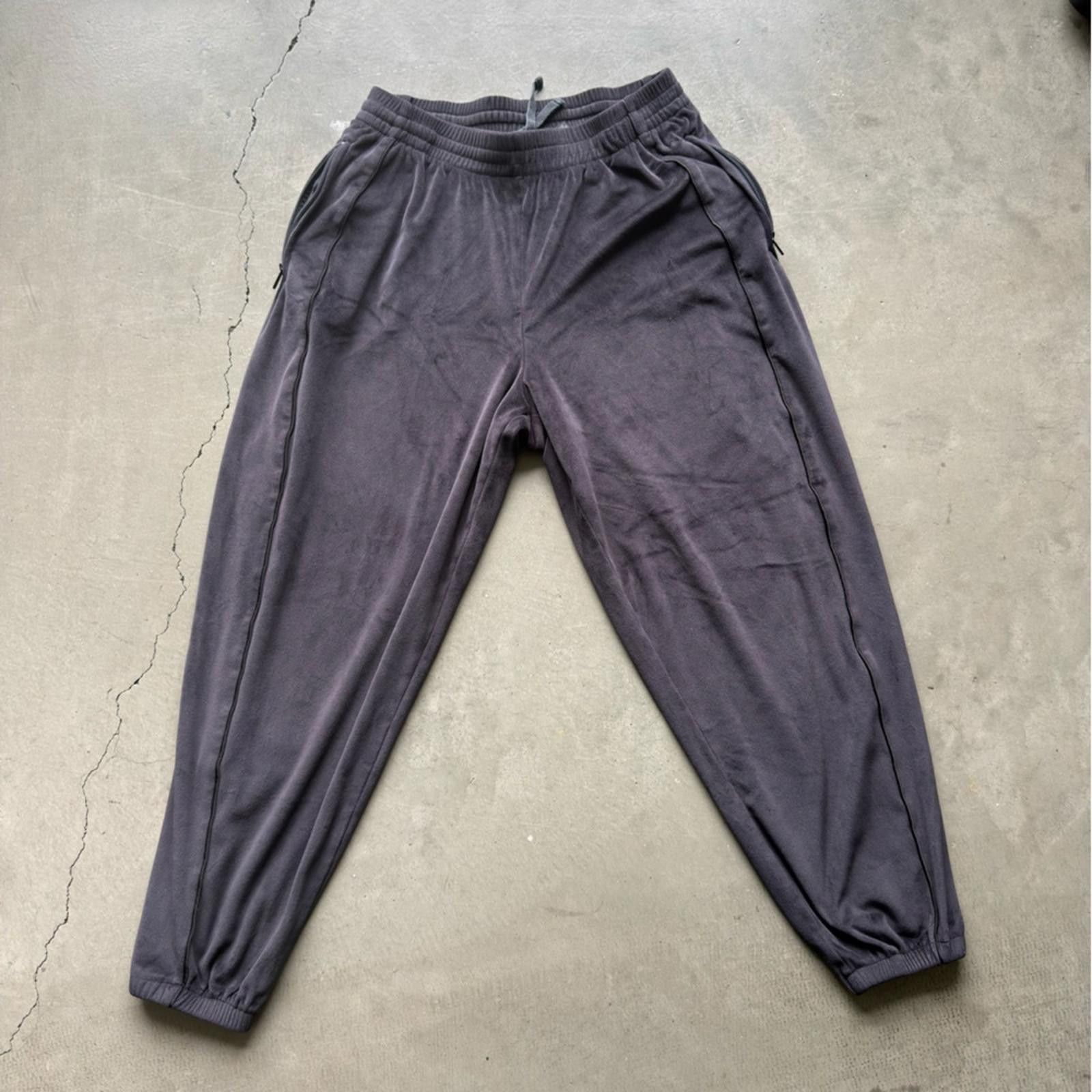 Swims SKIMS / Velour Oversized Track Pants / Black Size 32" / US 10 / IT 46 - 2 Thumbnail