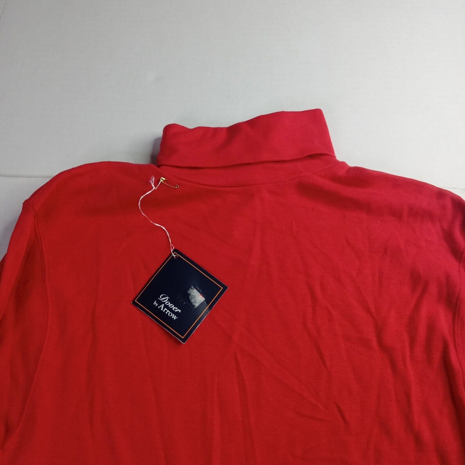 Arrow Vintage Dover By Arrow Turtleneck Top Men's S Red Cotton Size US M / EU 48-50 / 2 - 3 Thumbnail