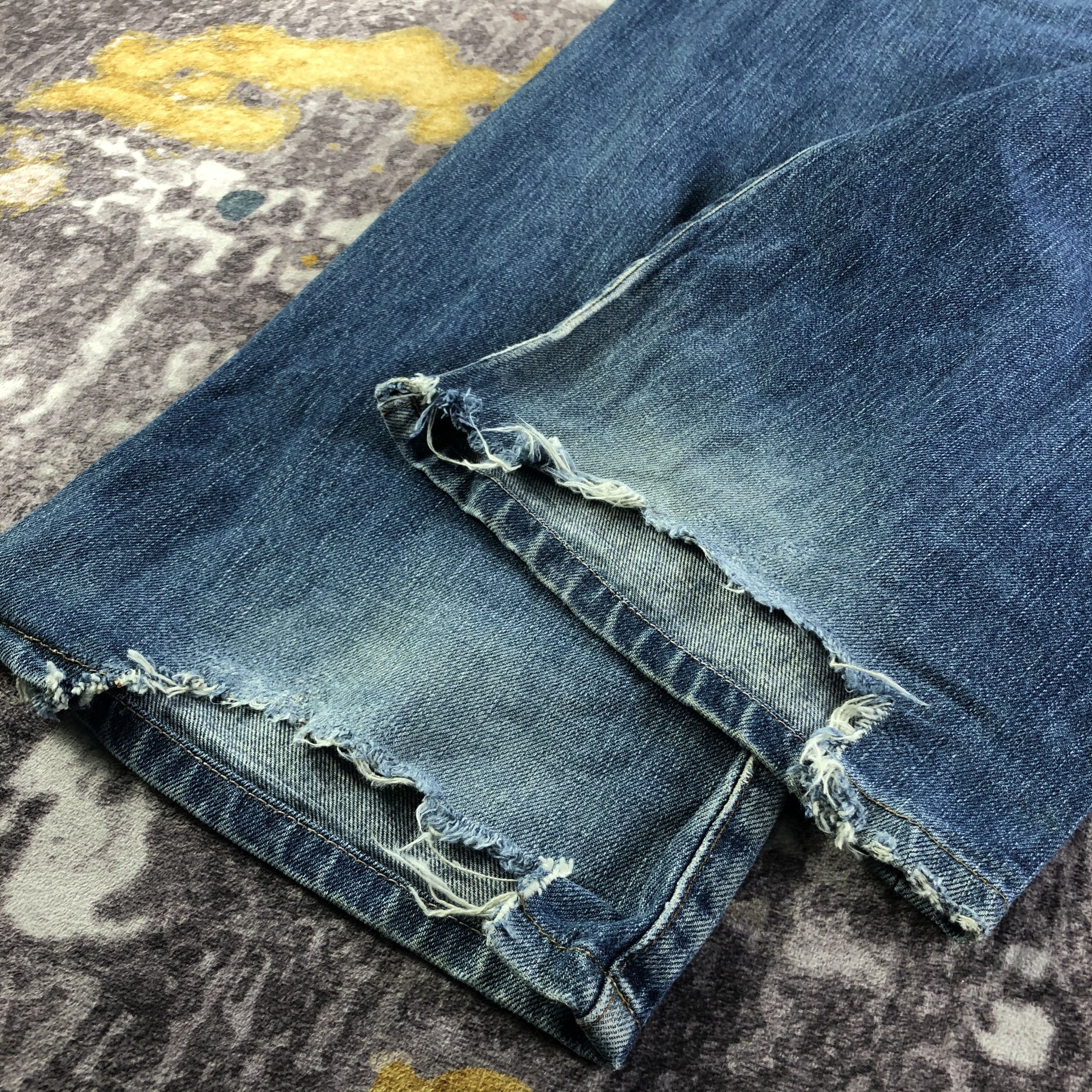 Vintage Vintage Blue Wash Wrangler Selvedge Jeans-JM3685 Size US 34 / EU 50 - 4 Thumbnail