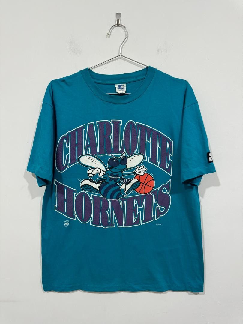 NBA × Starter Vintage 1992 Charlotte Hornets Tee Size US M / EU 48-50 / 2 - 1 Thumbnail