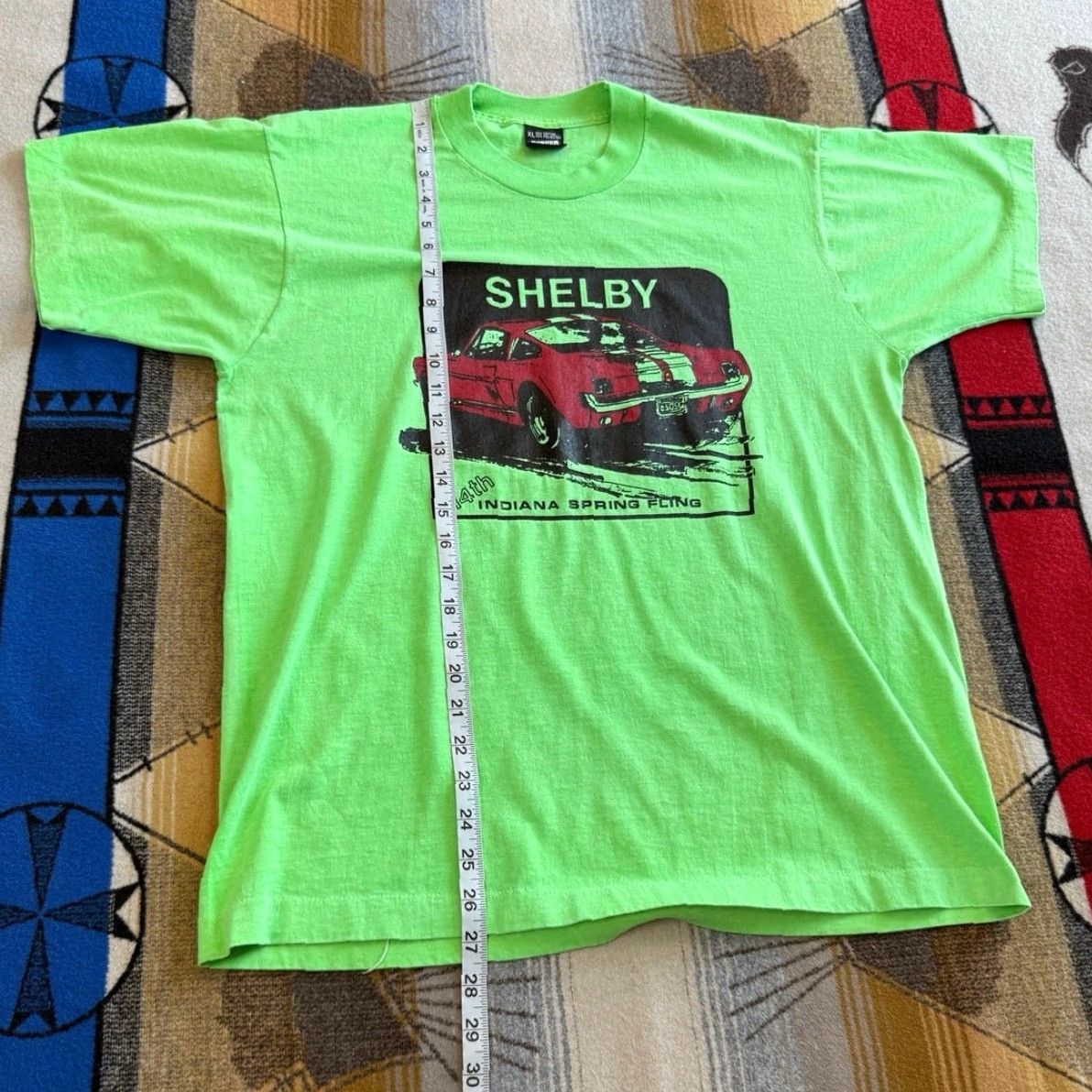 Vintage VINTAGE 90s Shelby Muscle Car Hot Rod T-Shirt Size L USA Made Screen Stars Men Green Short Sleeve 90s Cars Shirt Size US L / EU 52-54 / 3 - 7 Thumbnail