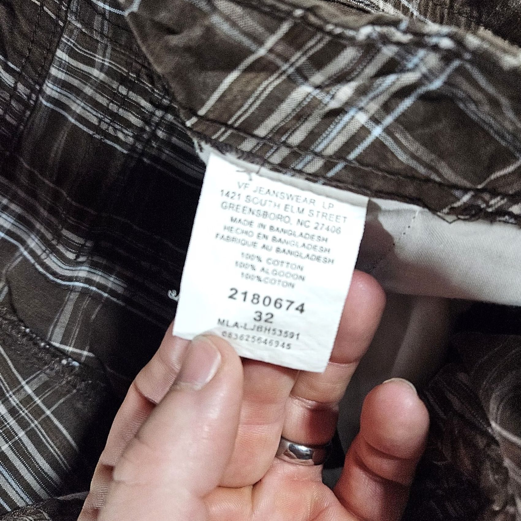 Lee Lee Mens 32 Brown Plaid Chino Bermuda Shorts Outdoor Cotton Stain Size US 32 / EU 48 - 4 Thumbnail