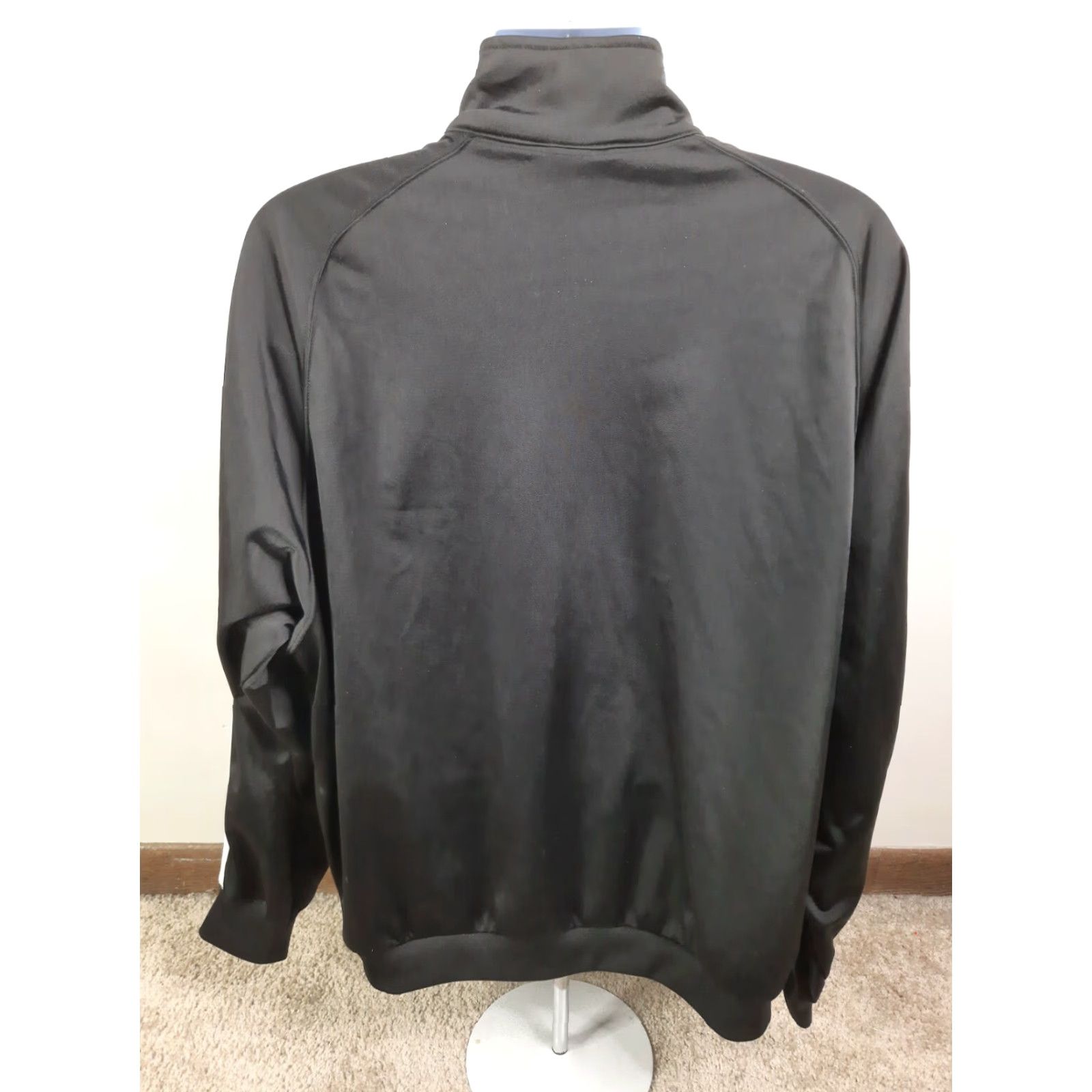 Nike VINTAGE Nike Full Zip Mock Neck Sweatshirt XL Black Tag Swoosh 2000s Mens Size US XL / EU 56 / 4 - 5 Thumbnail