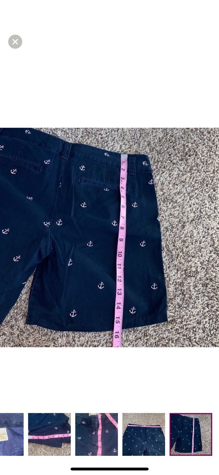 J.Crew J. Crew nautical blue chino shorts size 4 Size 27" / US 4 / IT 40 - 7 Thumbnail