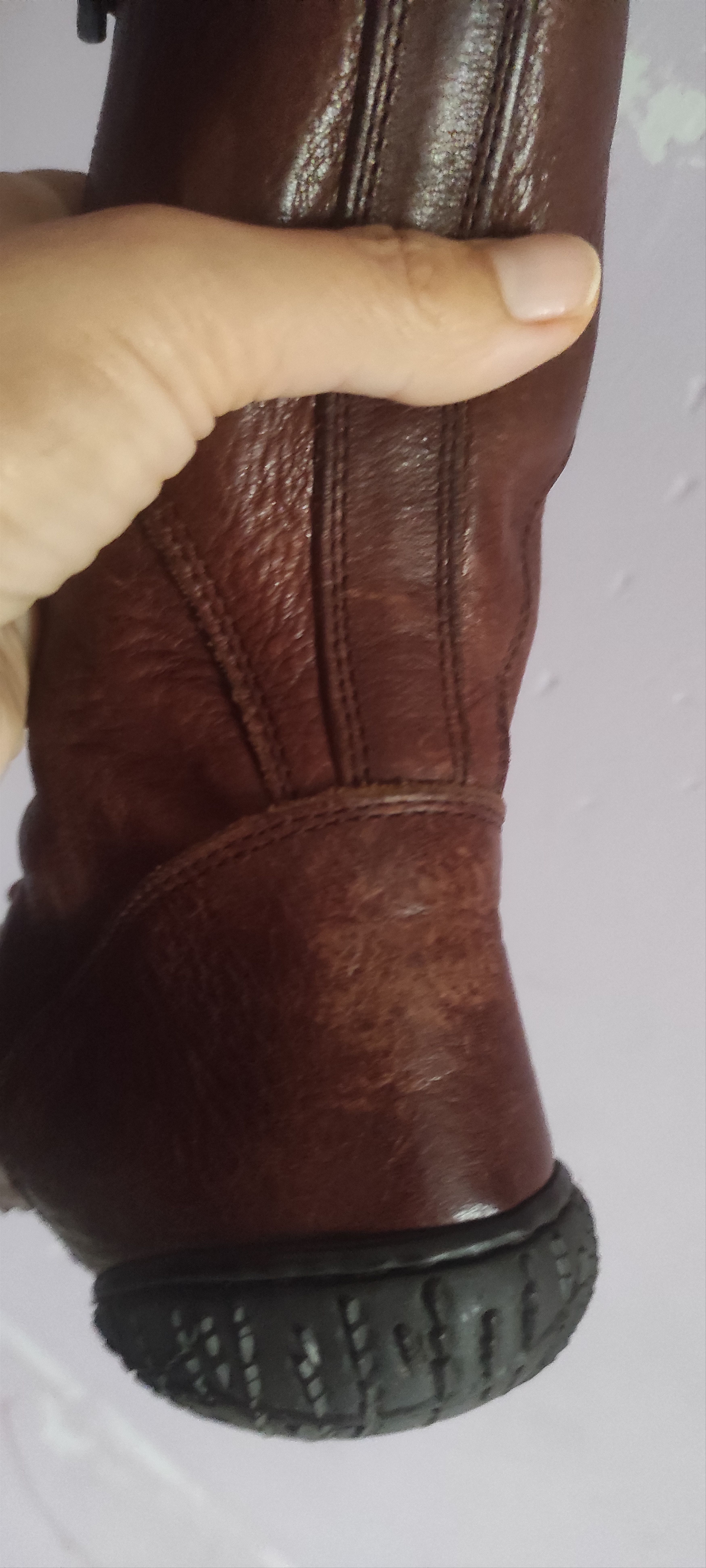 Trippen Trippen Belted Leather Women's Knee Flat Boots Made Germany Size US 7 / IT 37 - 20 Thumbnail