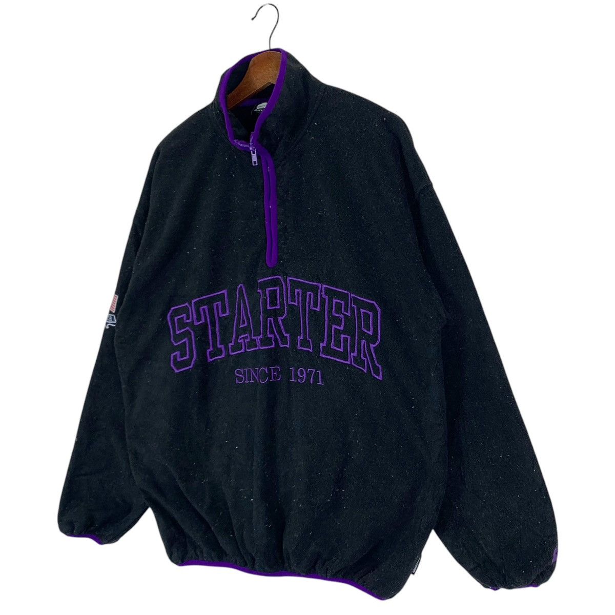Starter × Vintage VINTAGE 90s STARTER BLACK LABEL SPORTSWEAR FLEECE SWEATER Size US L / EU 52-54 / 3 - 2 Thumbnail
