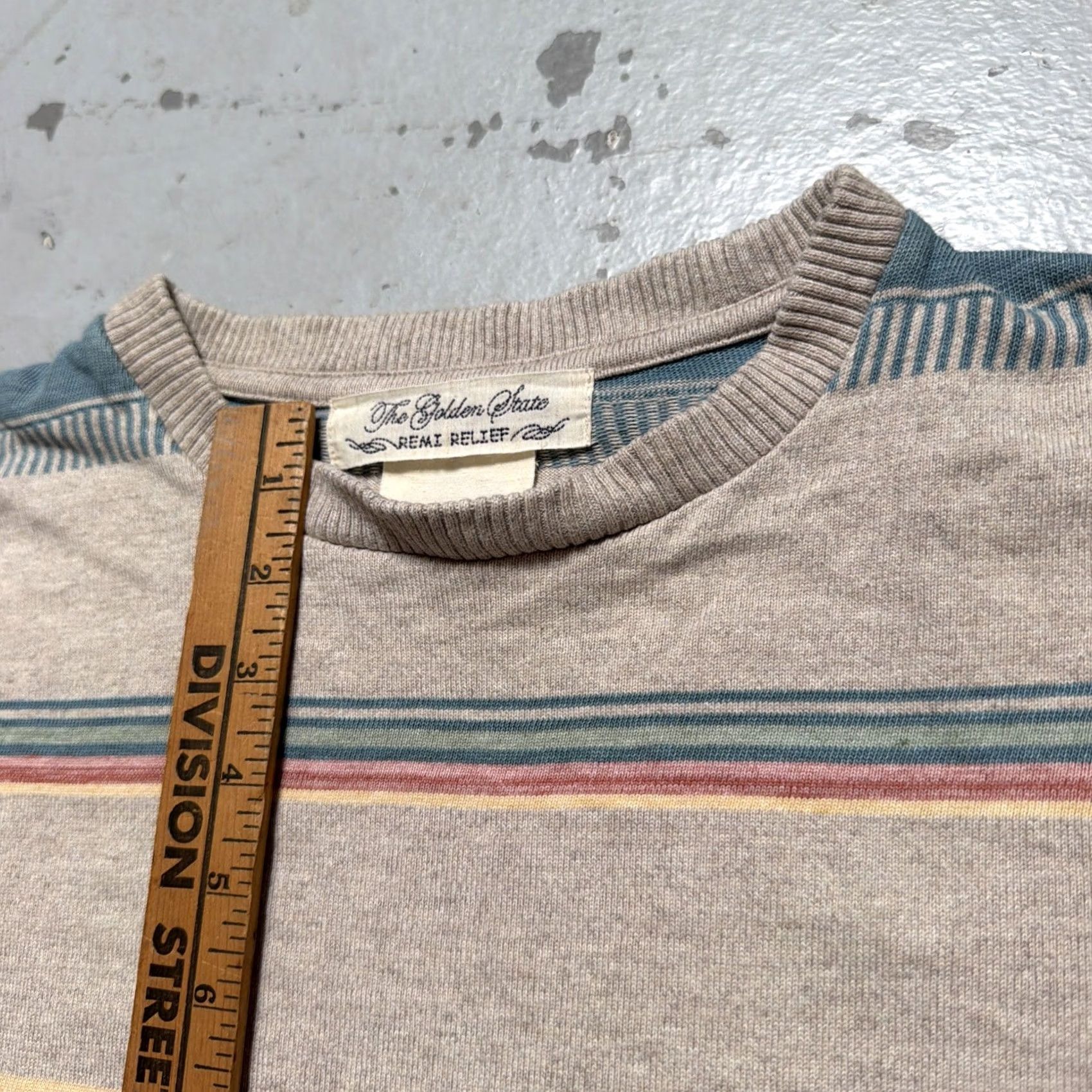 Vintage The Golden State Remi Relief Shirt S Stripe Knit Cotton Made Japan Size US S / EU 44-46 / 1 - 3 Thumbnail
