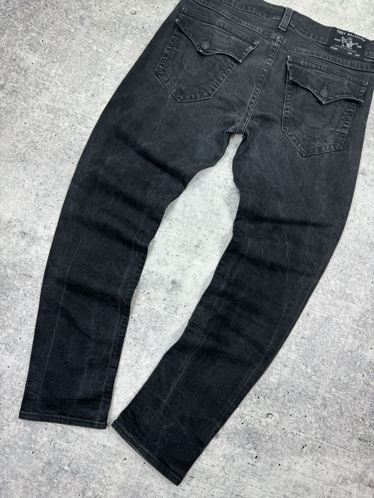 True Religion Vintage True Religion Rocco Black Stonewashed Denim Jeans 36 Size US 36 / EU 52 - 20 Thumbnail