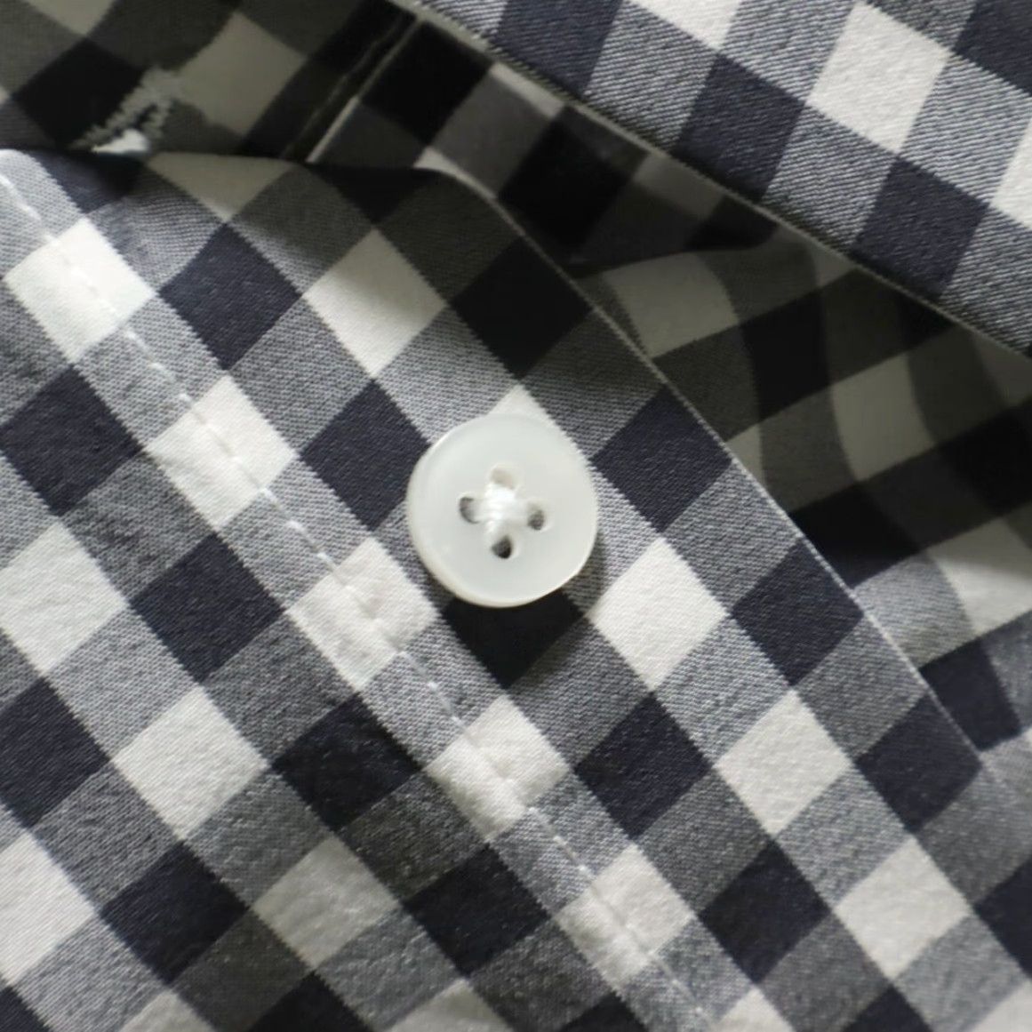 Mizzen+Main Mizzen + Main Leeward Trim Black Men's M Shirt Button Up Check Long Sleeve Slim Fit Size US M / EU 48-50 / 2 - 6 Thumbnail