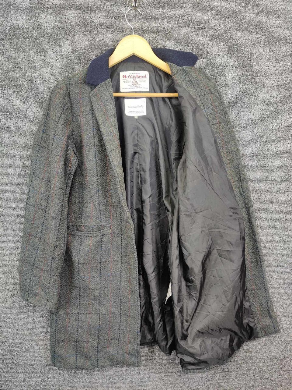 Harris Tweed Harris Tweed x Sevendays Sundays Plaid Wool Long Coat Size US L / EU 52-54 / 3 - 6 Thumbnail