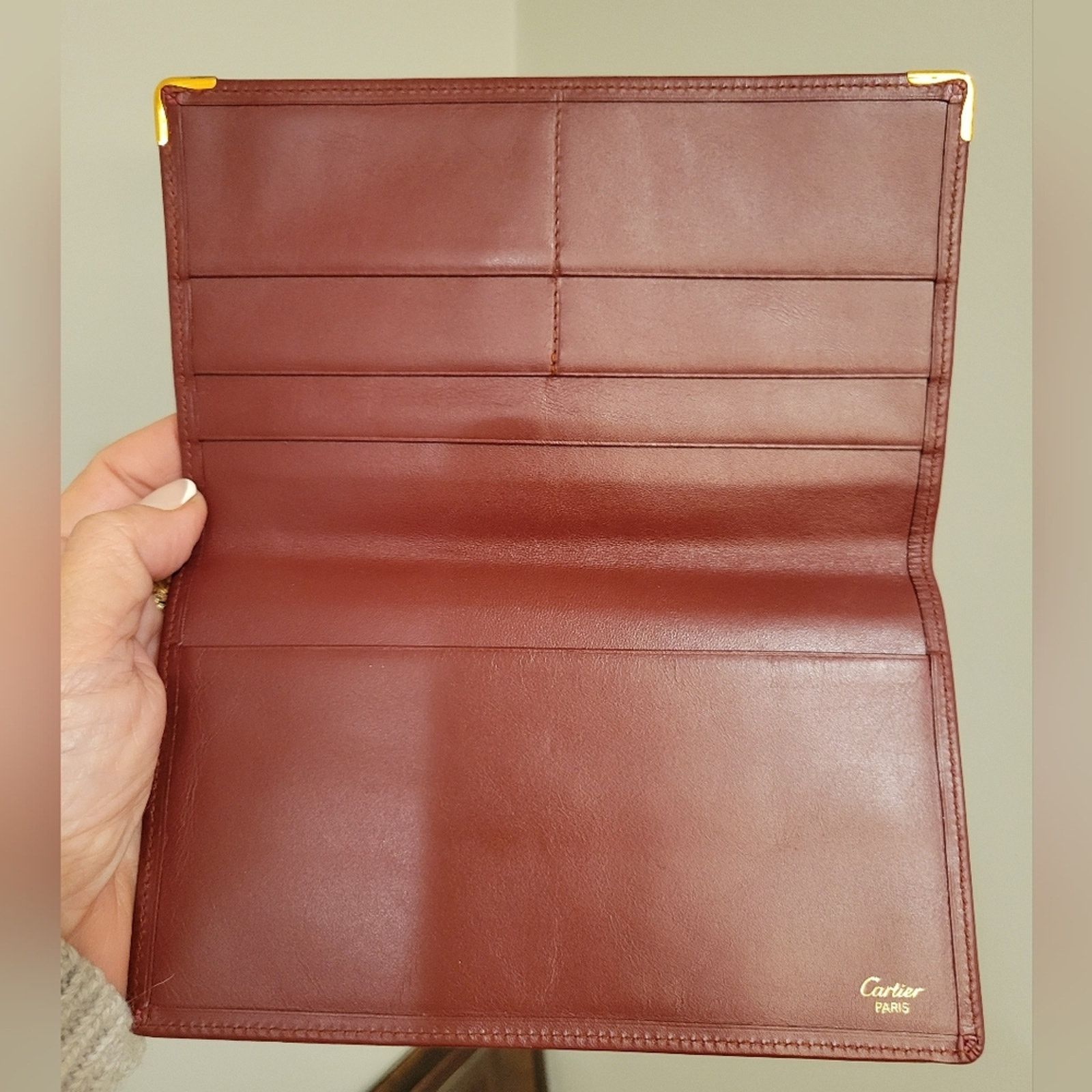 Cartier CARTIER Cartier Must De Cartier Leather Wallet Passport Size ONE SIZE - 8 Thumbnail