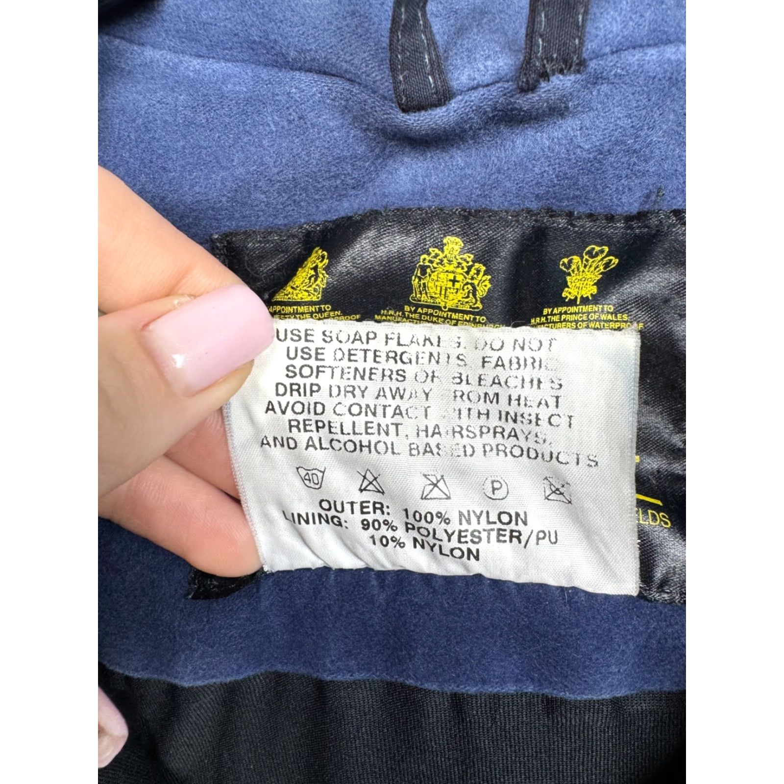 Barbour VINTAGE Barbour Jacket 90s Mens Nylon Blue S - 90s Rain Coat, Zip Closure, Barbour, Jacket, Men, Size S, Blue, Nylon, 90s Theme Size US S / EU 44-46 / 1 - 7 Thumbnail