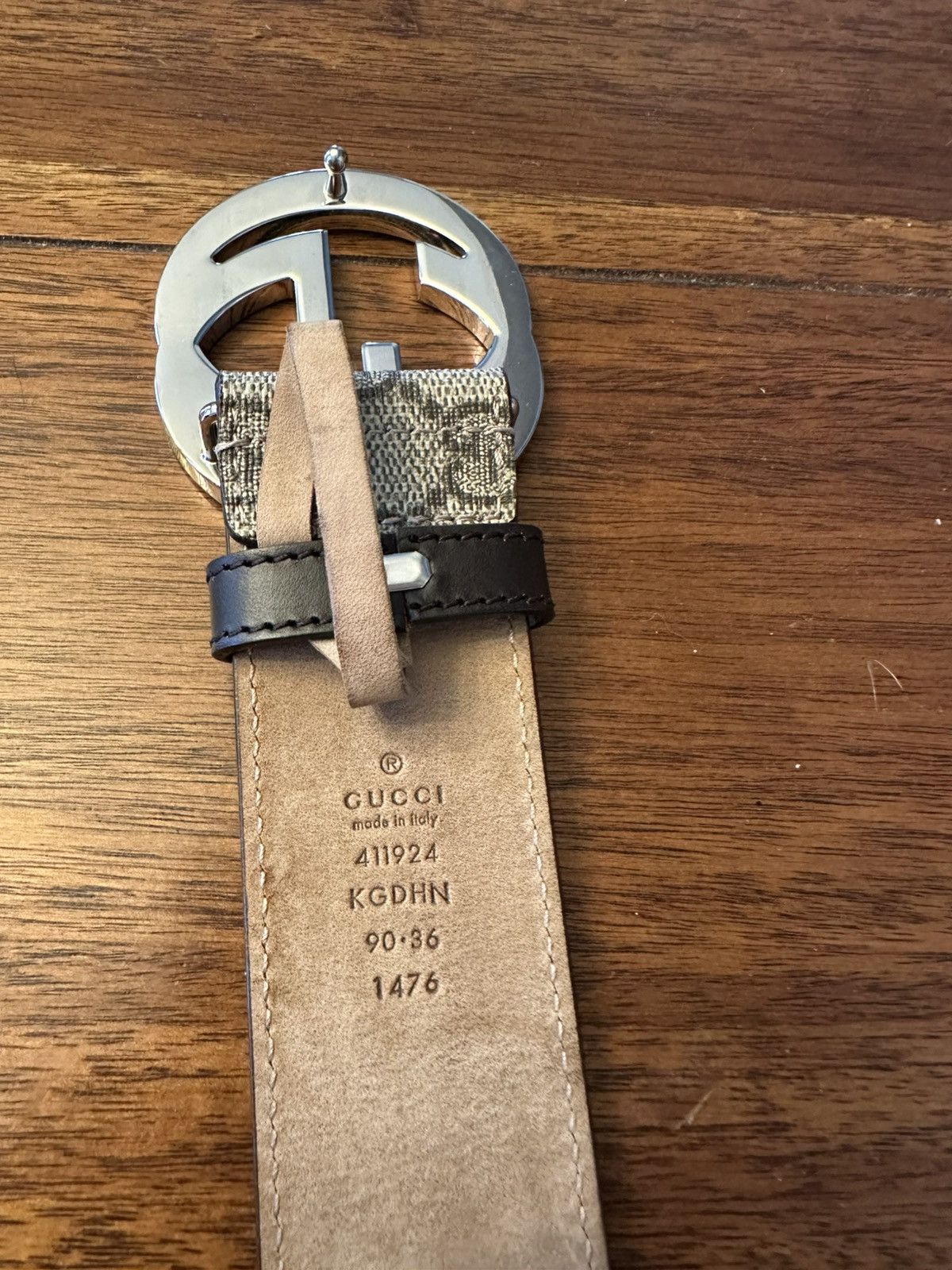 Gucci GG SUPREME BELT WITH G BUCKLE Size ONE SIZE - 3 Thumbnail