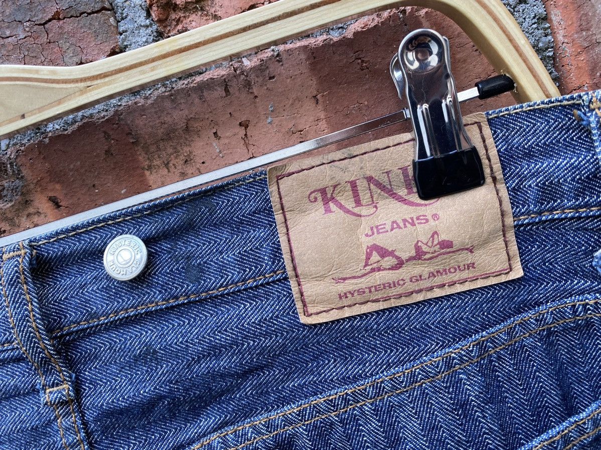 Designer × Hysteric Glamour × Japanese Brand size 34x32.5 hysteric glamour carpenter workers hickory jean Size US 34 / EU 50 - 4 Thumbnail