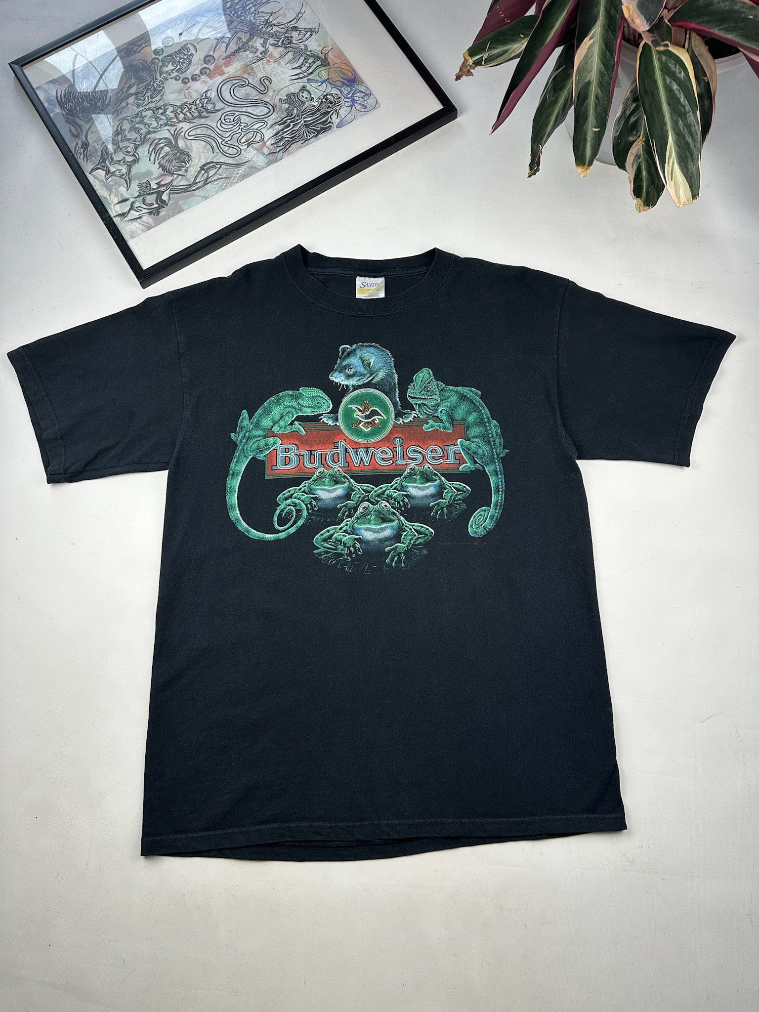 トップス 90s Budweiser great faded tee Budweiser Vintage 90s Budweiser They Always Do That Faded Tee