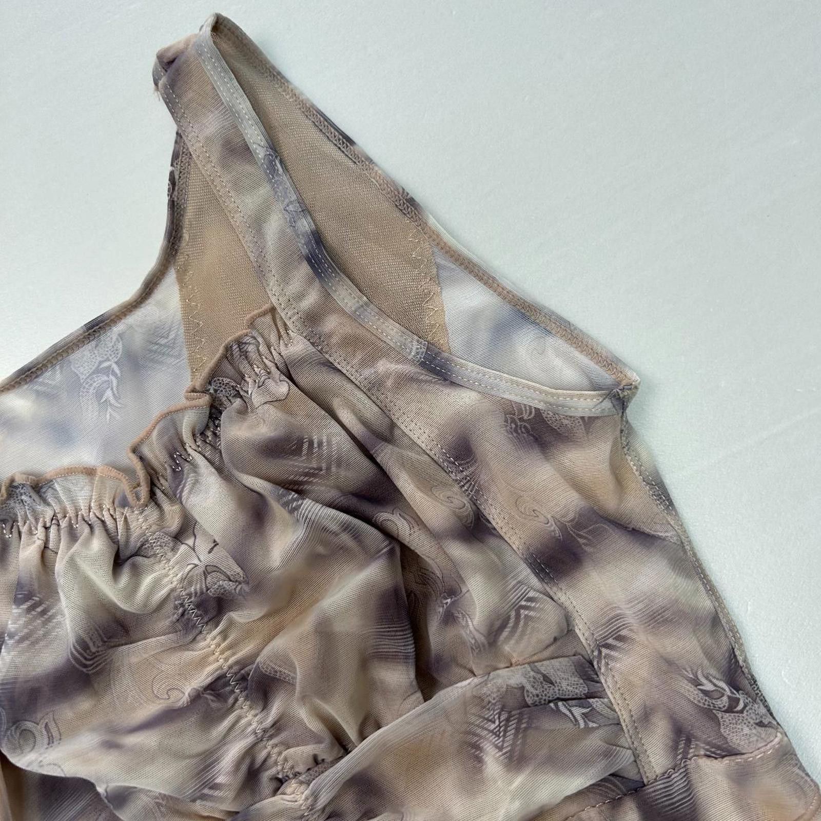 Japanese Brand Psychedelic Ruffled Tank Top Size ONE SIZE - 4 Thumbnail