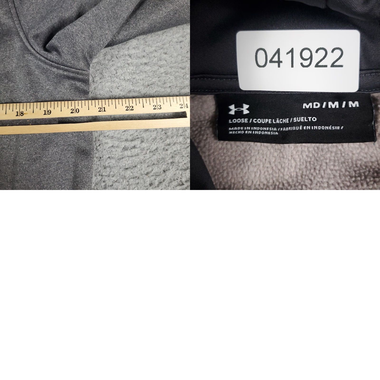 Under Armour Under Armour Hoodie Mens Medium Gray Pullover Fleece Sweatshirt Size US M / EU 48-50 / 2 - 8 Thumbnail